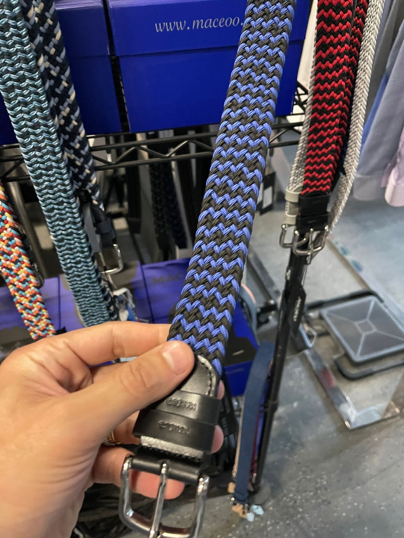 Belt StretchBicolor Black