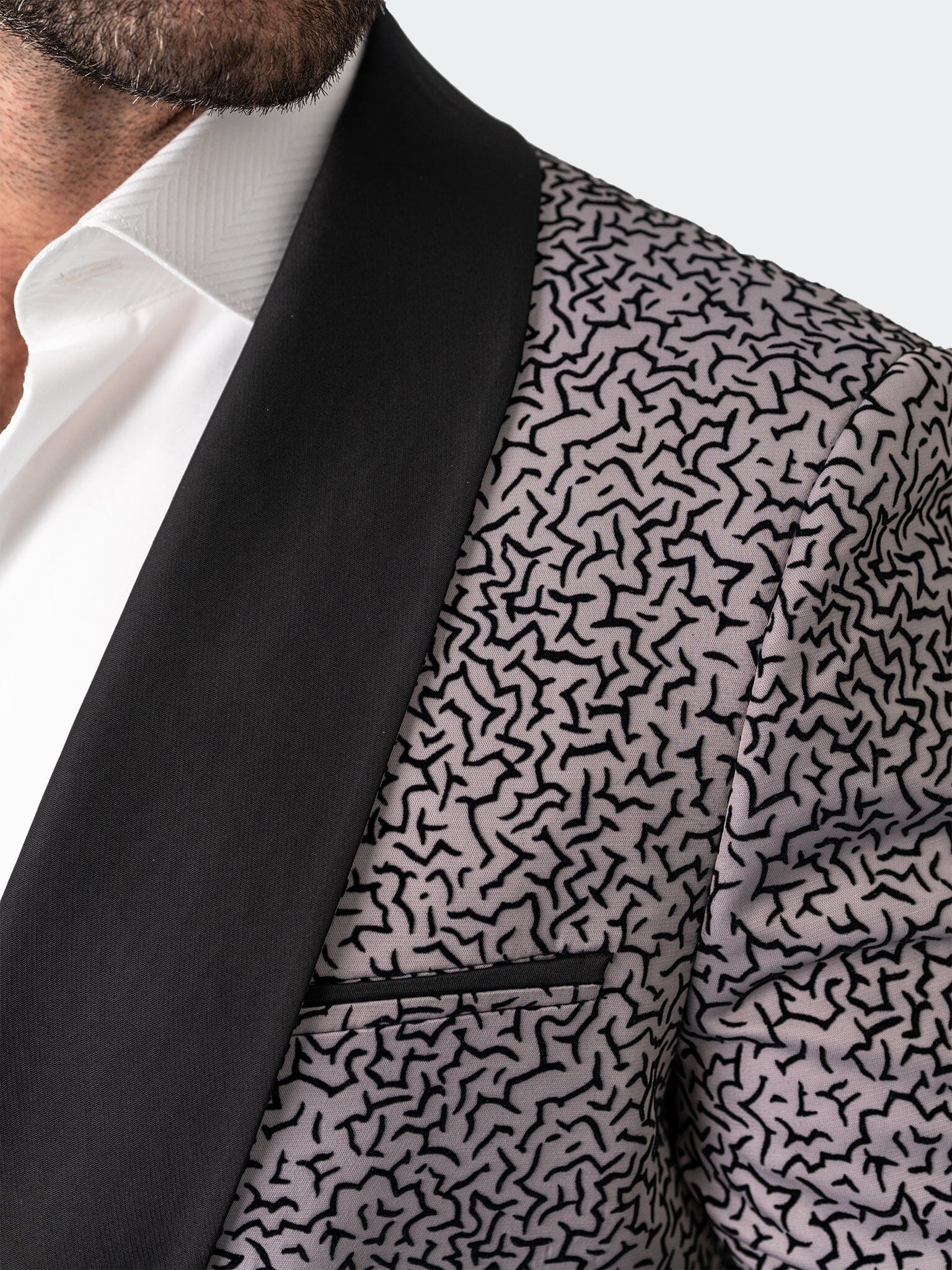 Shawl CeremonialGrey Blazer