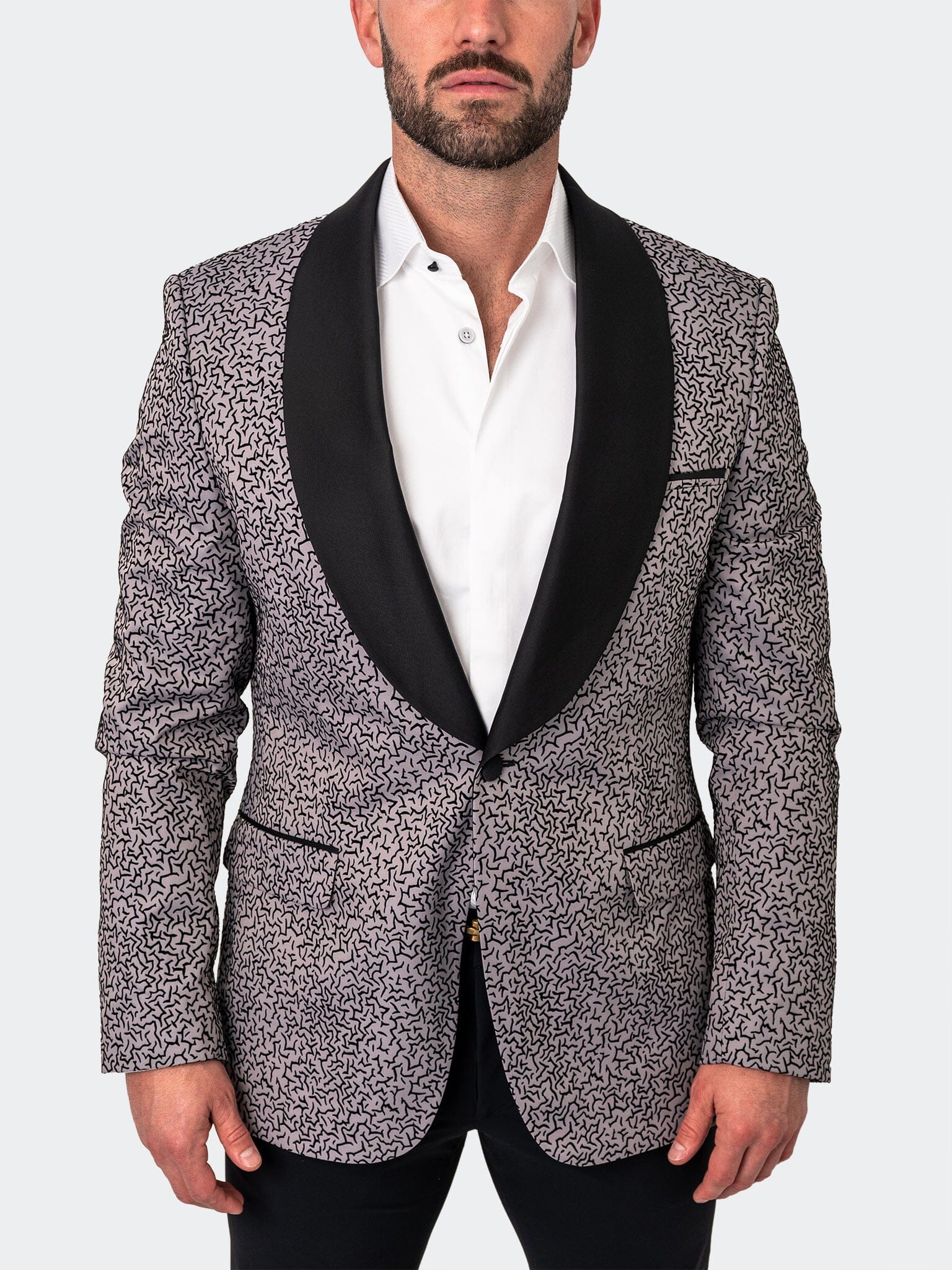 Shawl CeremonialGrey Blazer