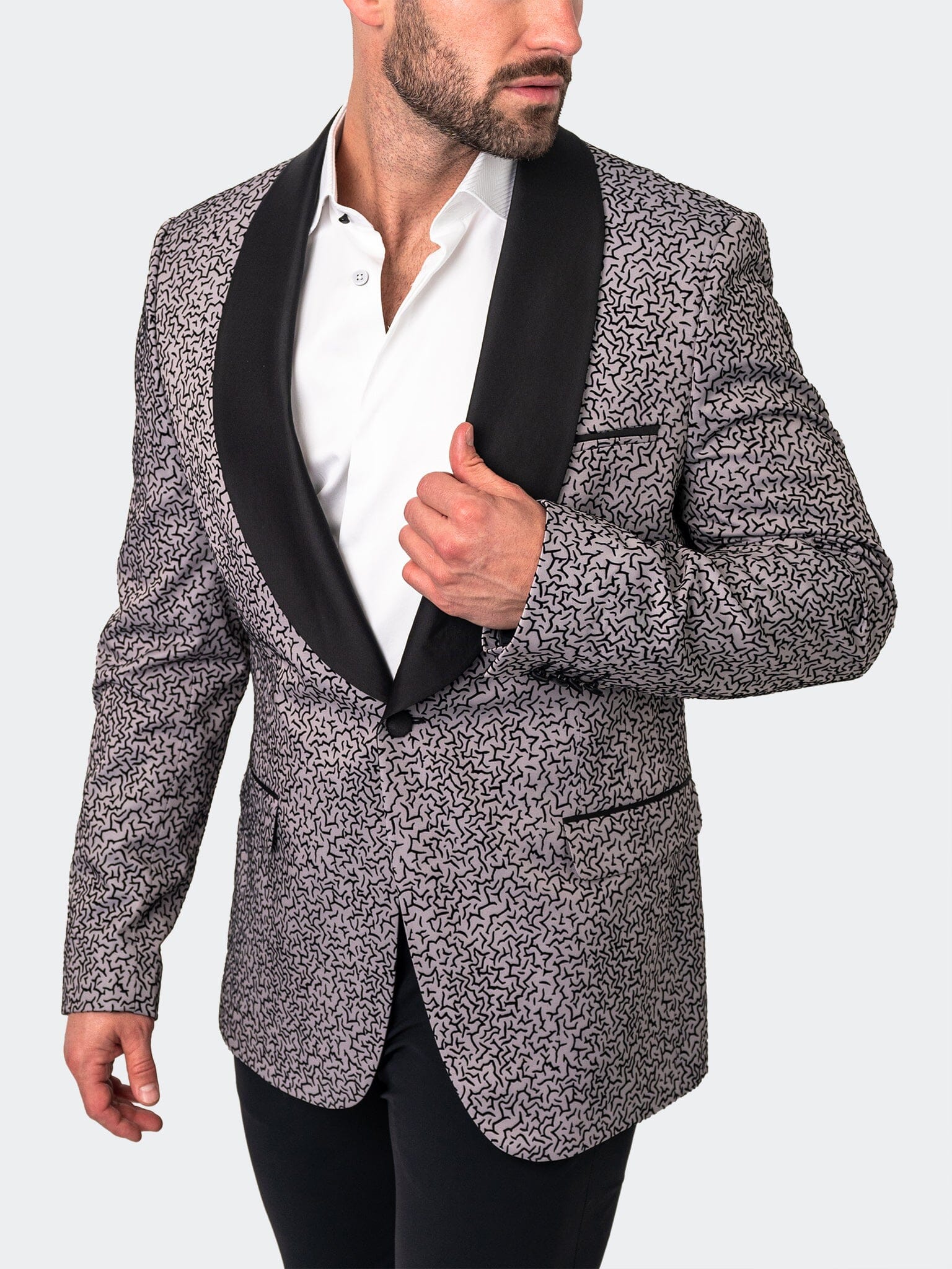 Shawl CeremonialGrey Blazer