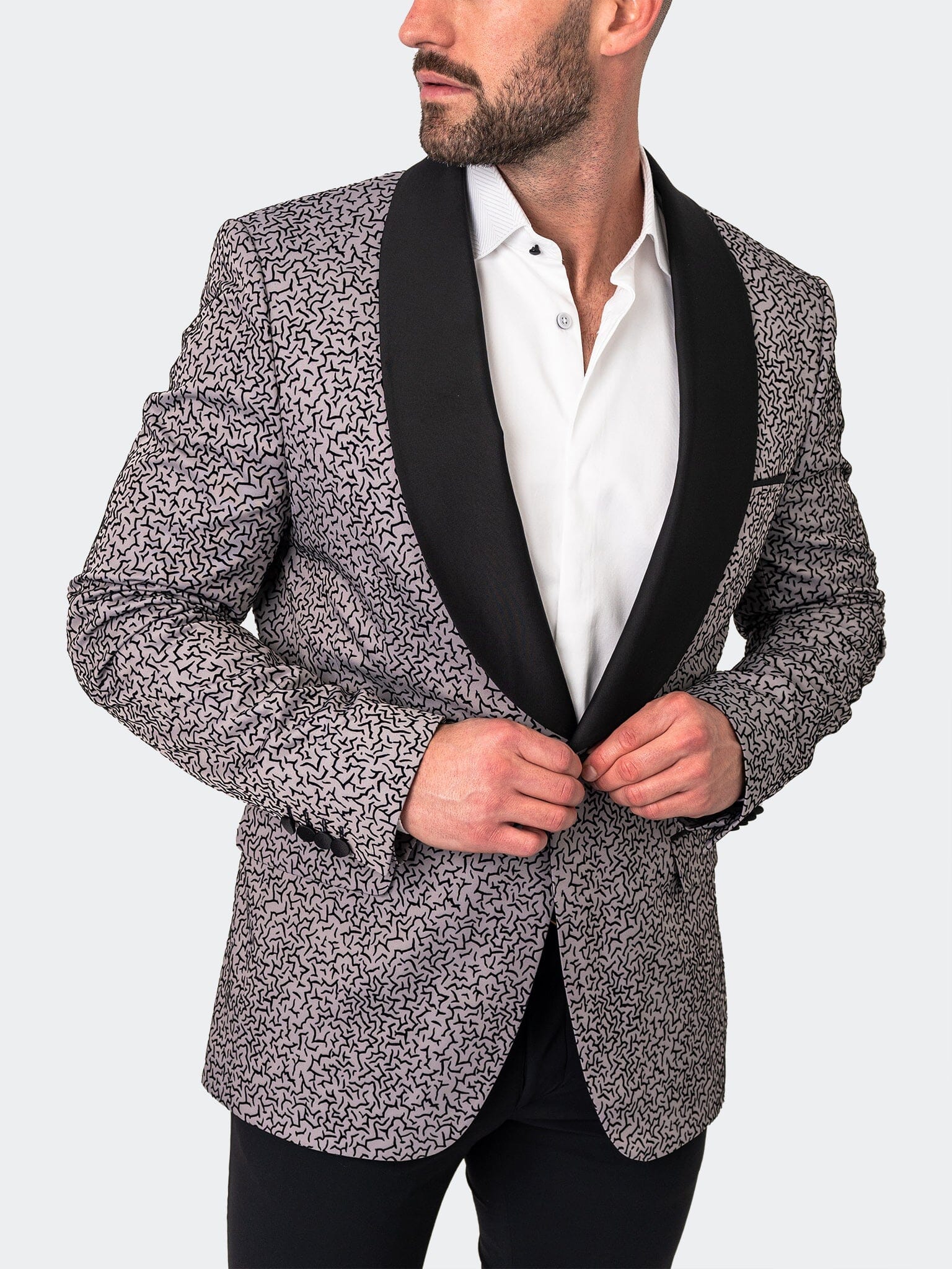 Shawl CeremonialGrey Blazer