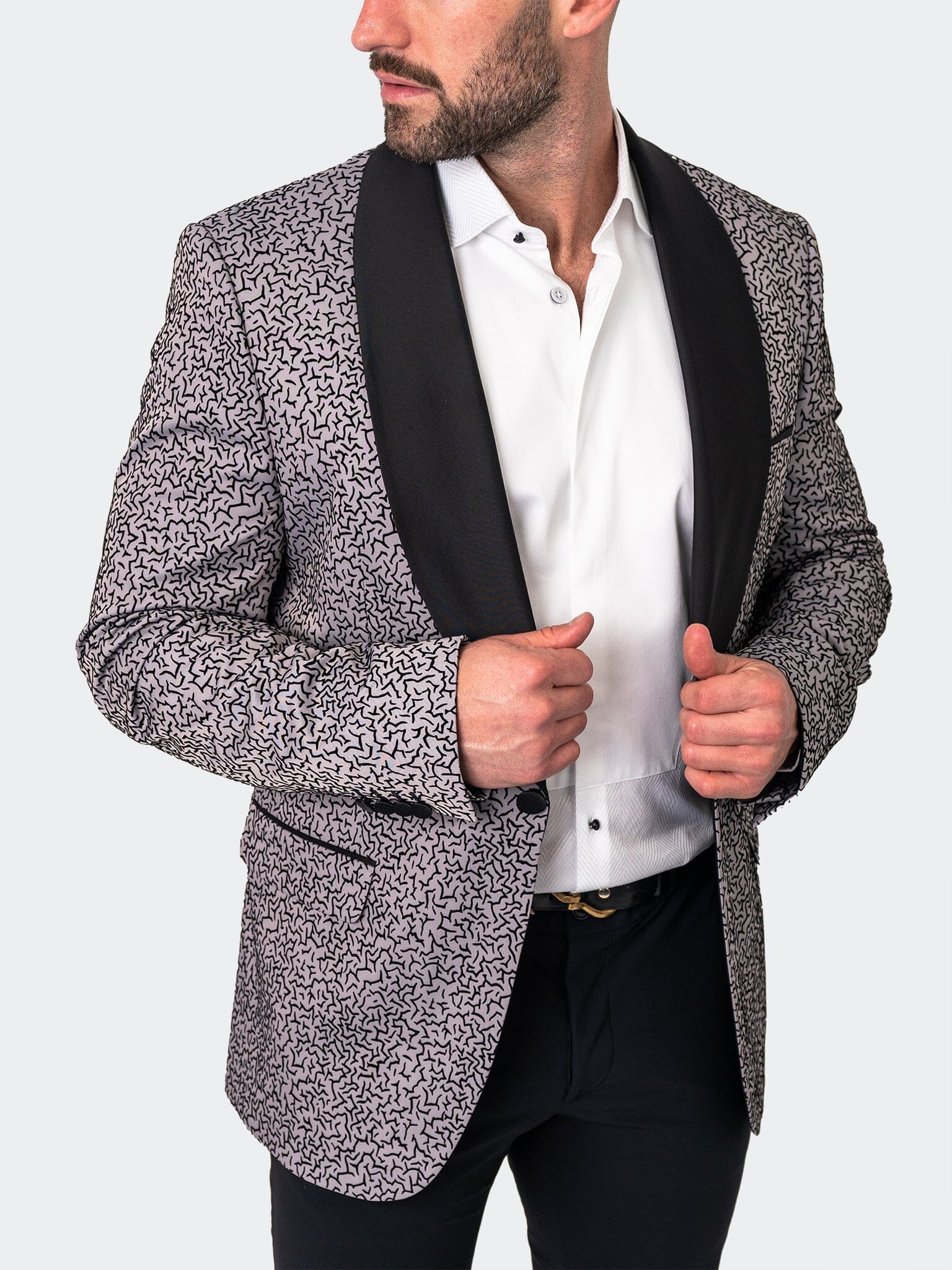 Shawl CeremonialGrey Blazer
