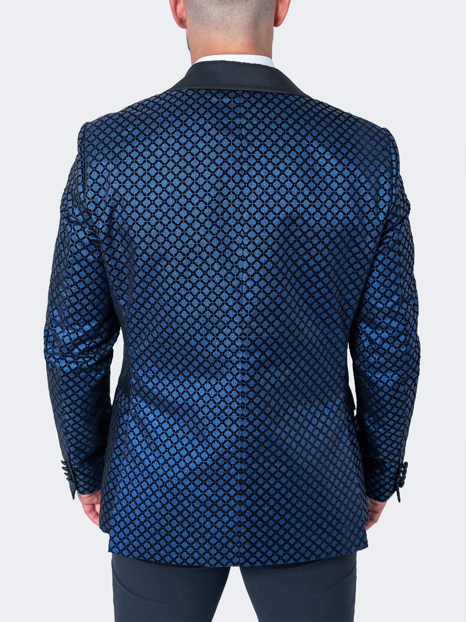 Shawl Sparkle Blue Blazer