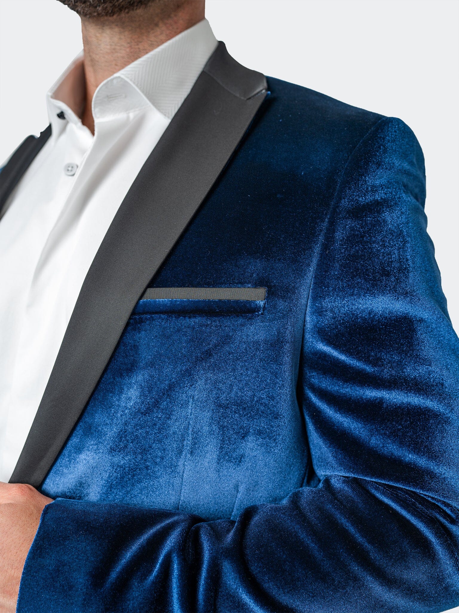Tesla Velvet Blue Blazer
