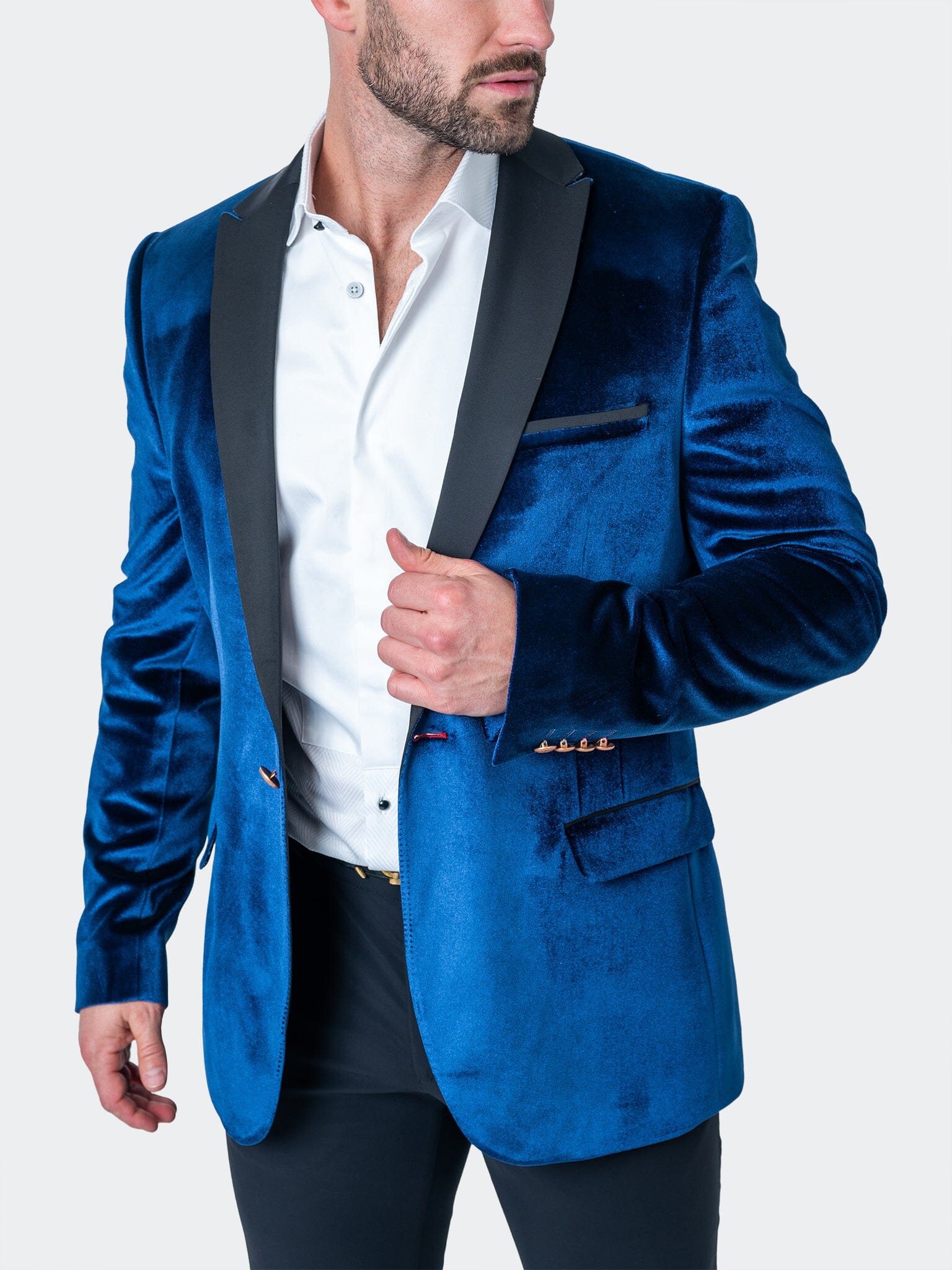 Tesla Velvet Blue Blazer