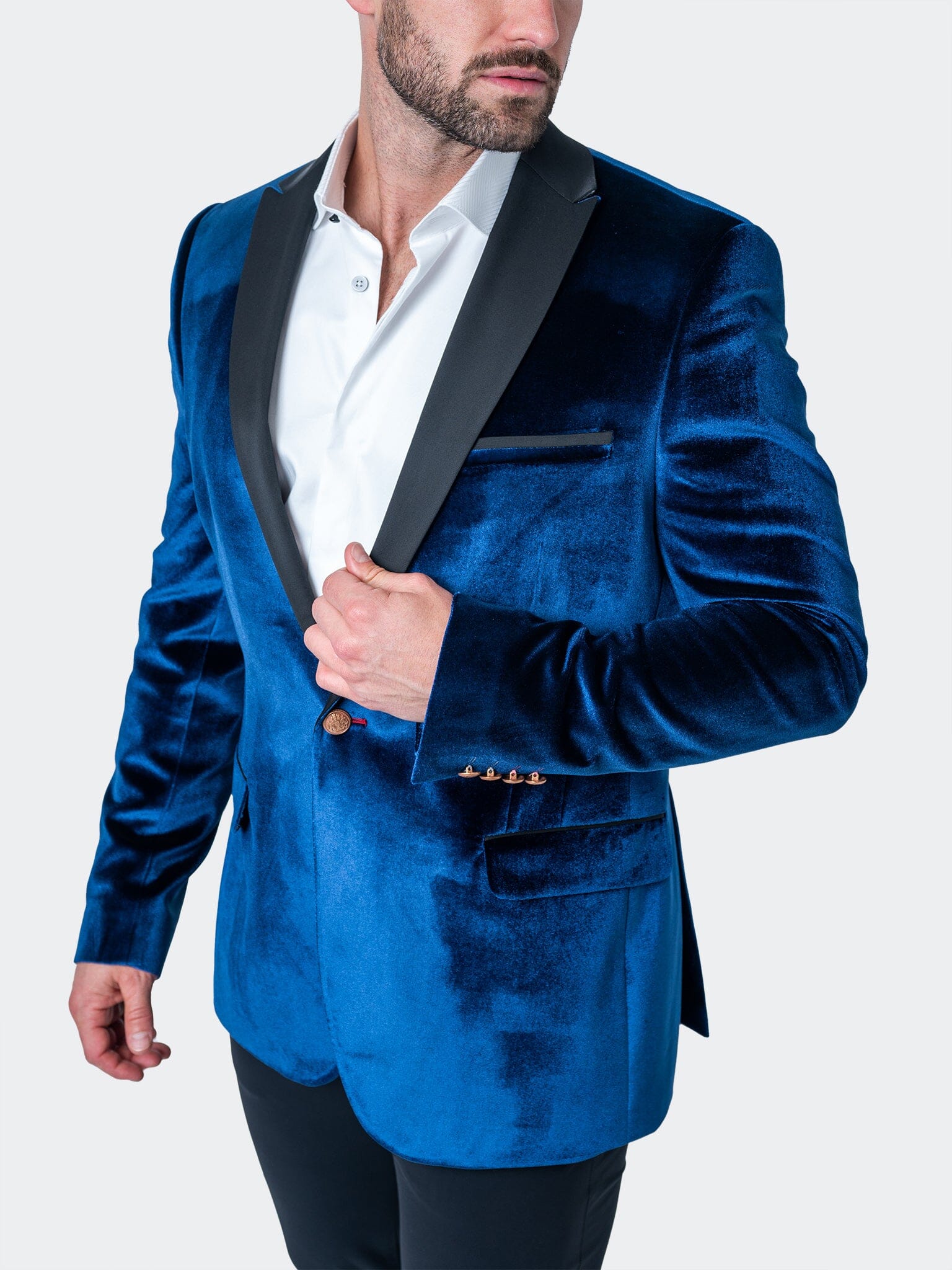 Tesla Velvet Blue Blazer