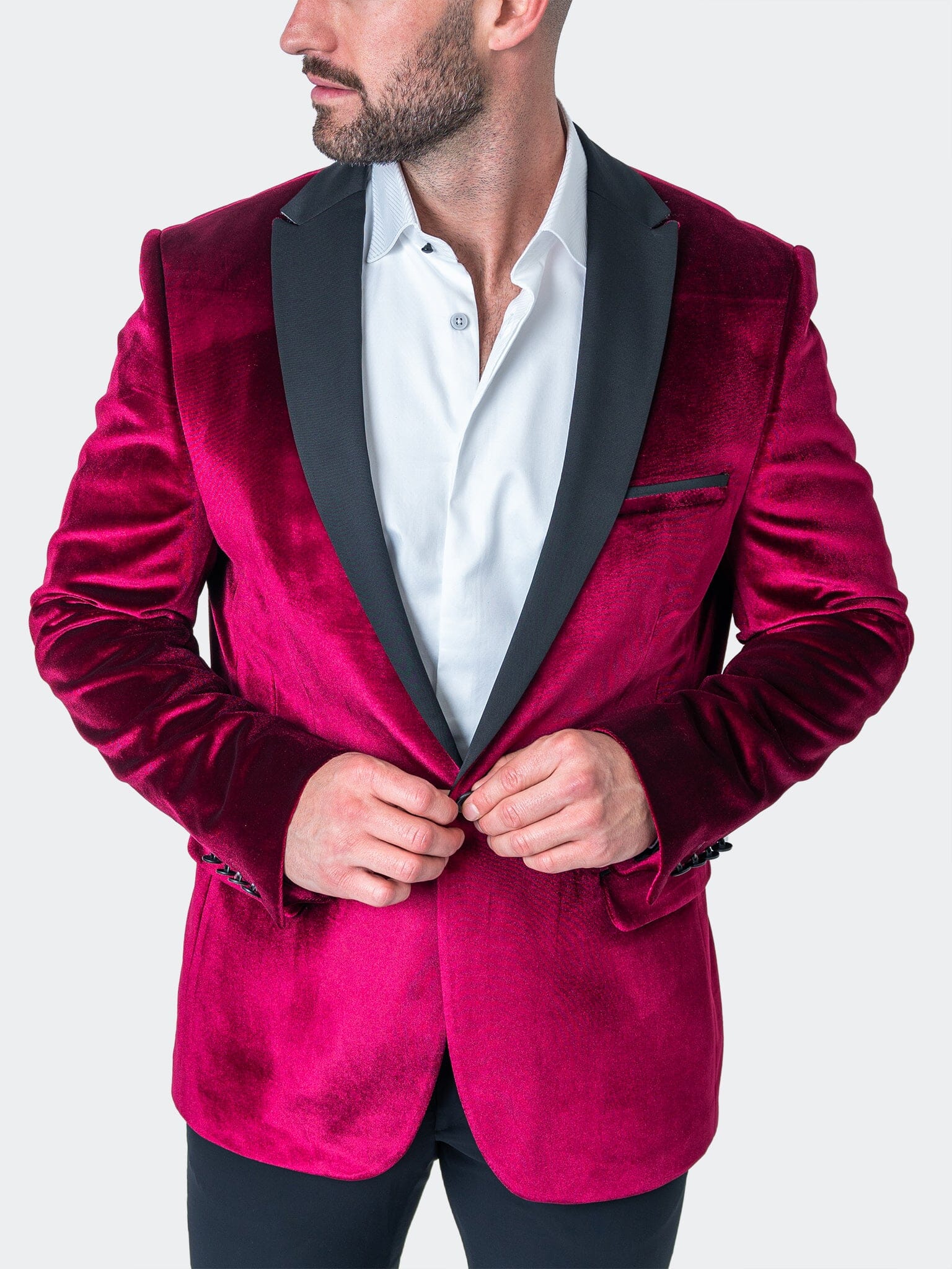 Tesla Velvet Red Blazer