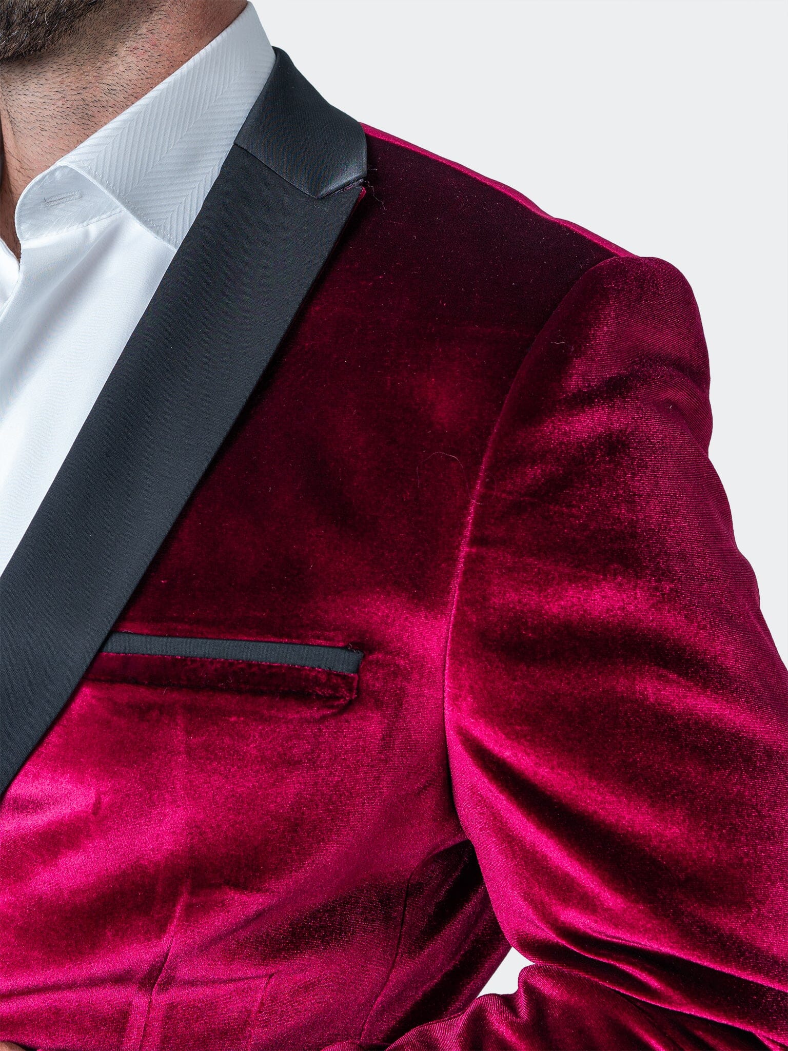 Tesla Velvet Red Blazer
