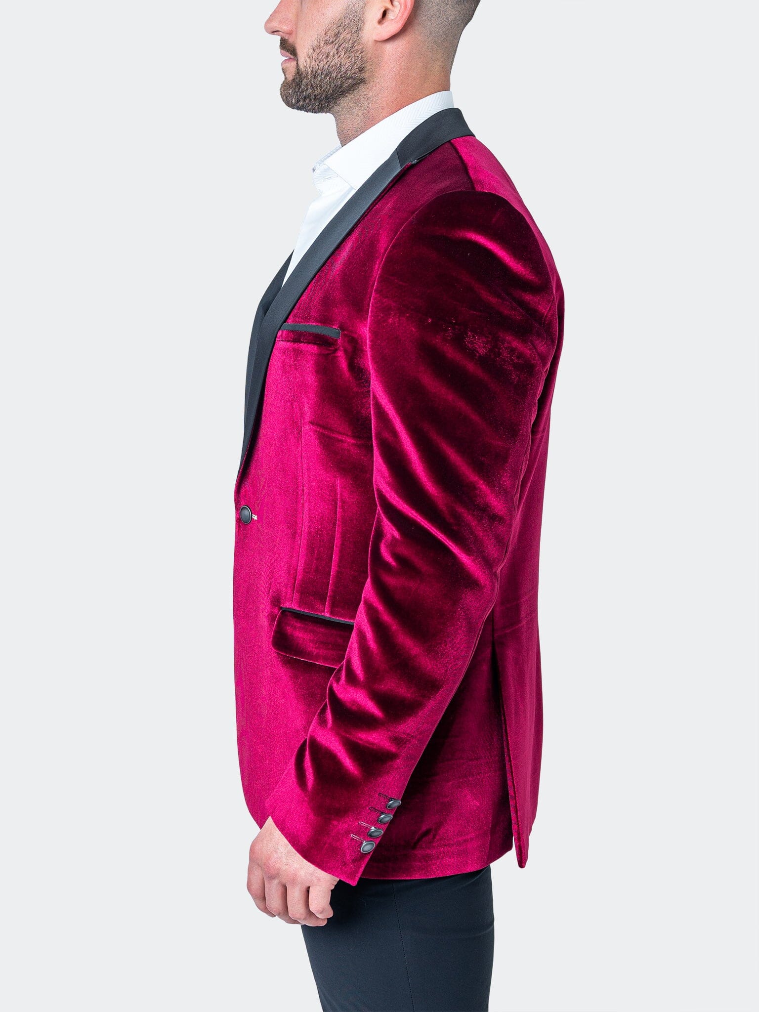 Tesla Velvet Red Blazer