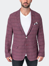 Blazer Unconstructed Grid Red View-1