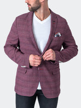 Blazer Unconstructed Grid Red View-6
