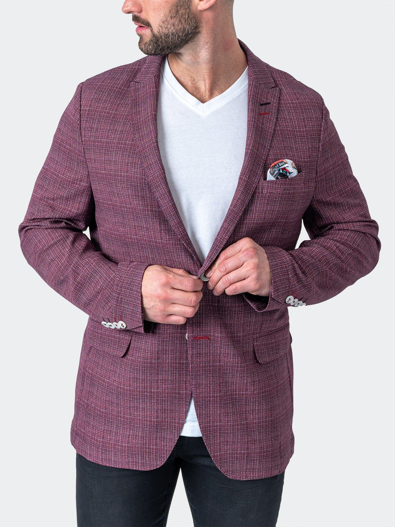 Blazer Unconstructed Grid Red