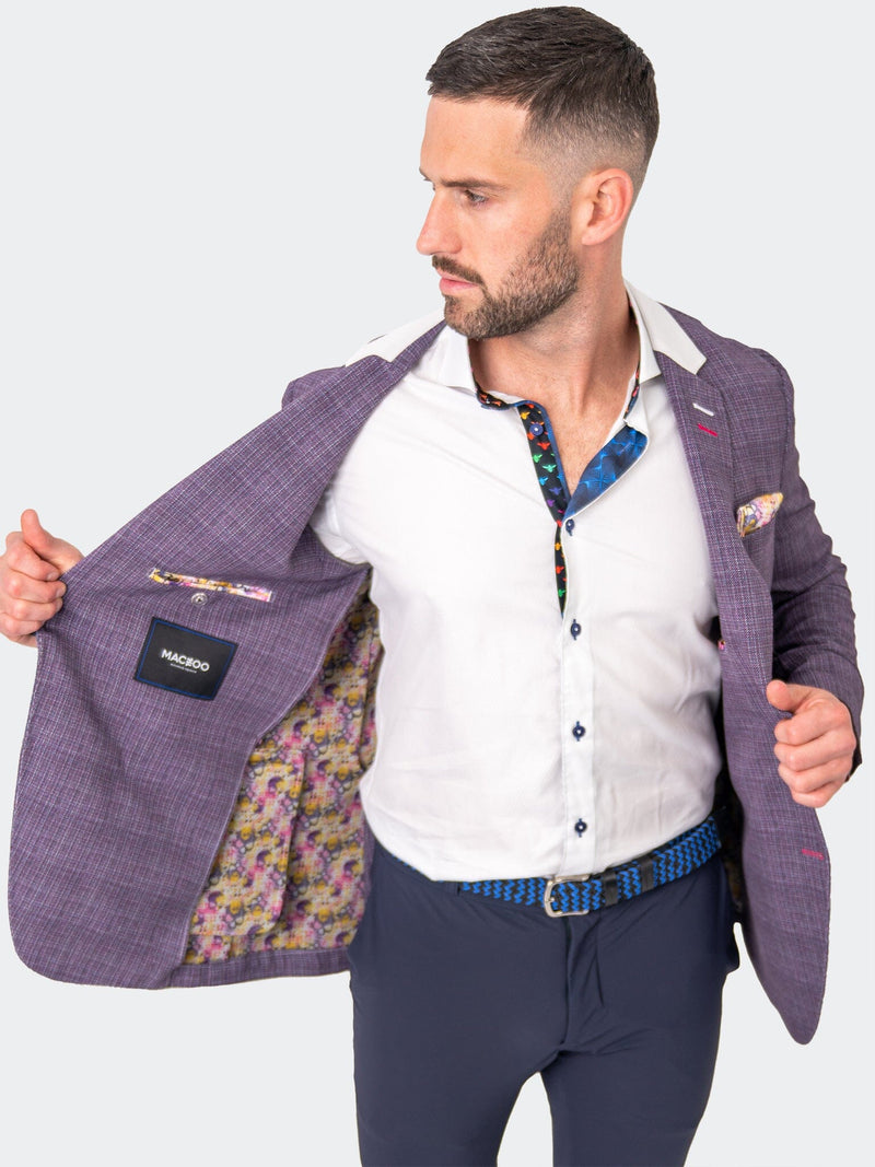 Blazer Unconstructed Preppy Purple