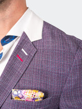 Blazer Unconstructed Preppy Purple View-2