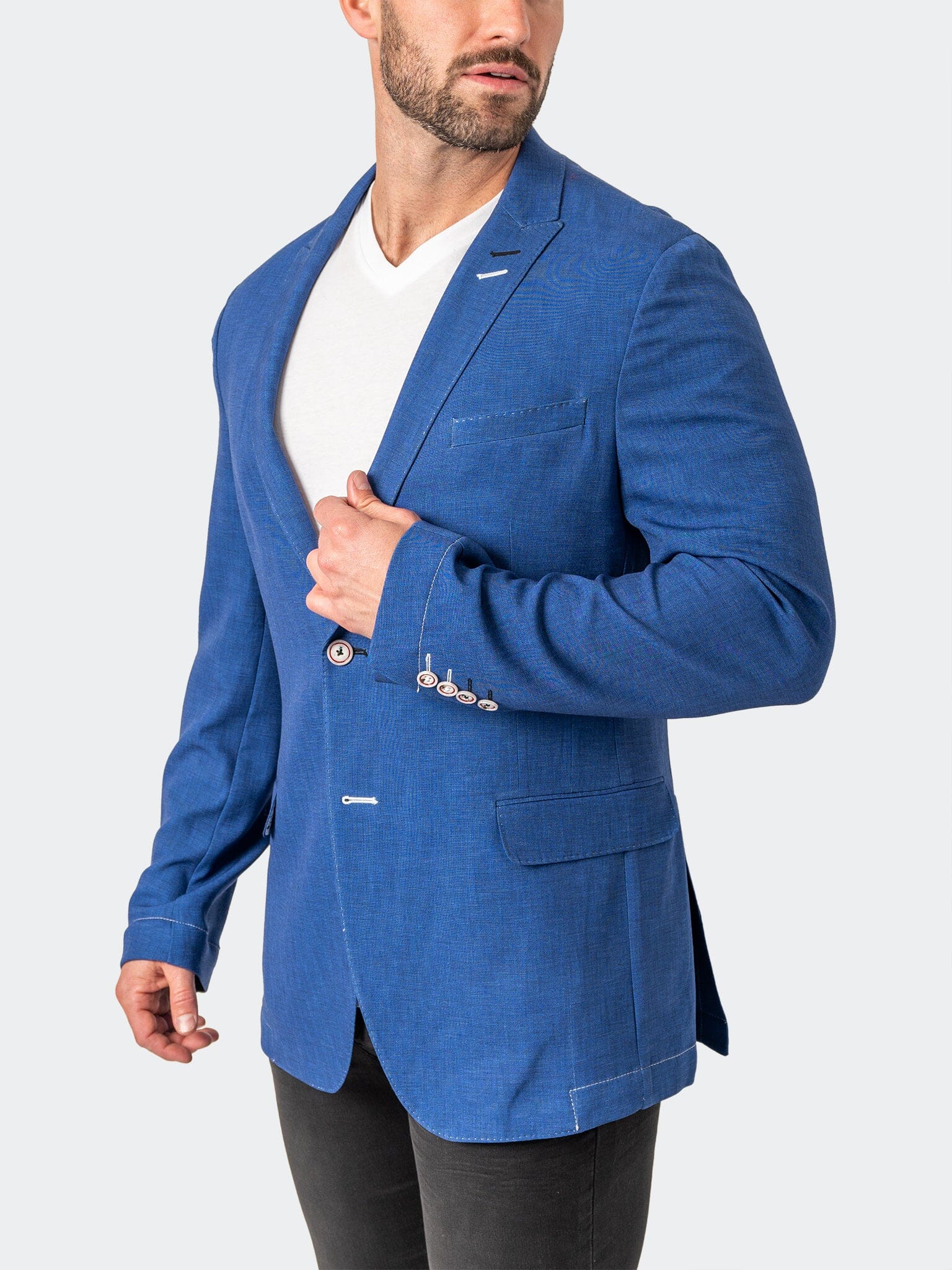 Blazer Unconstructed Shadow Blue