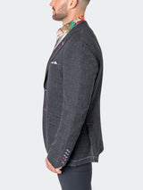 Blazer Unconstructed Squared Black View-7