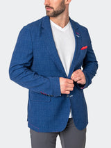 Blazer Unconstructed Squared Blue View-3