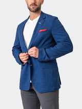 Blazer Unconstructed Squared Blue View-4
