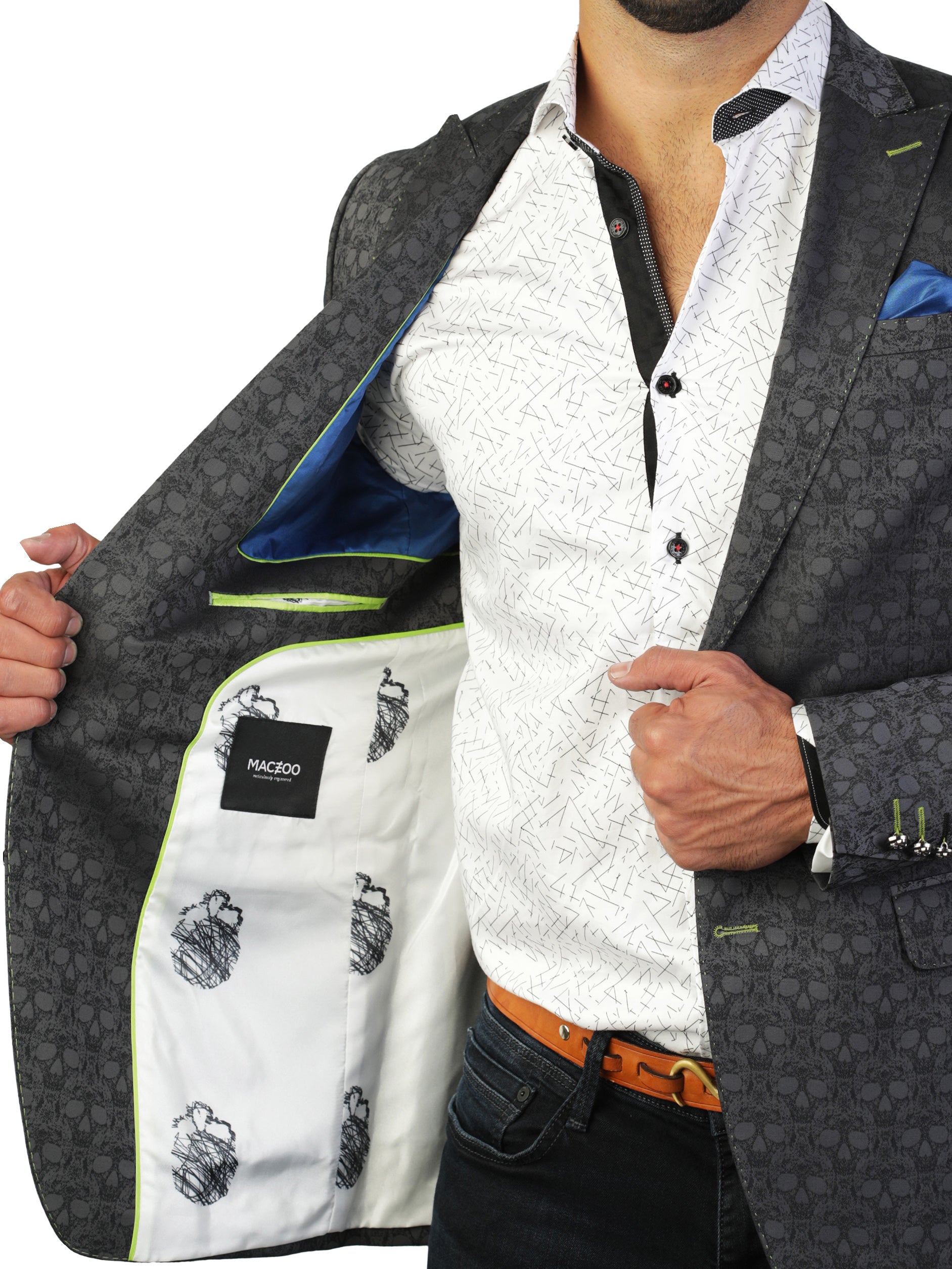 Perm Blazer Beethoven Skull Black