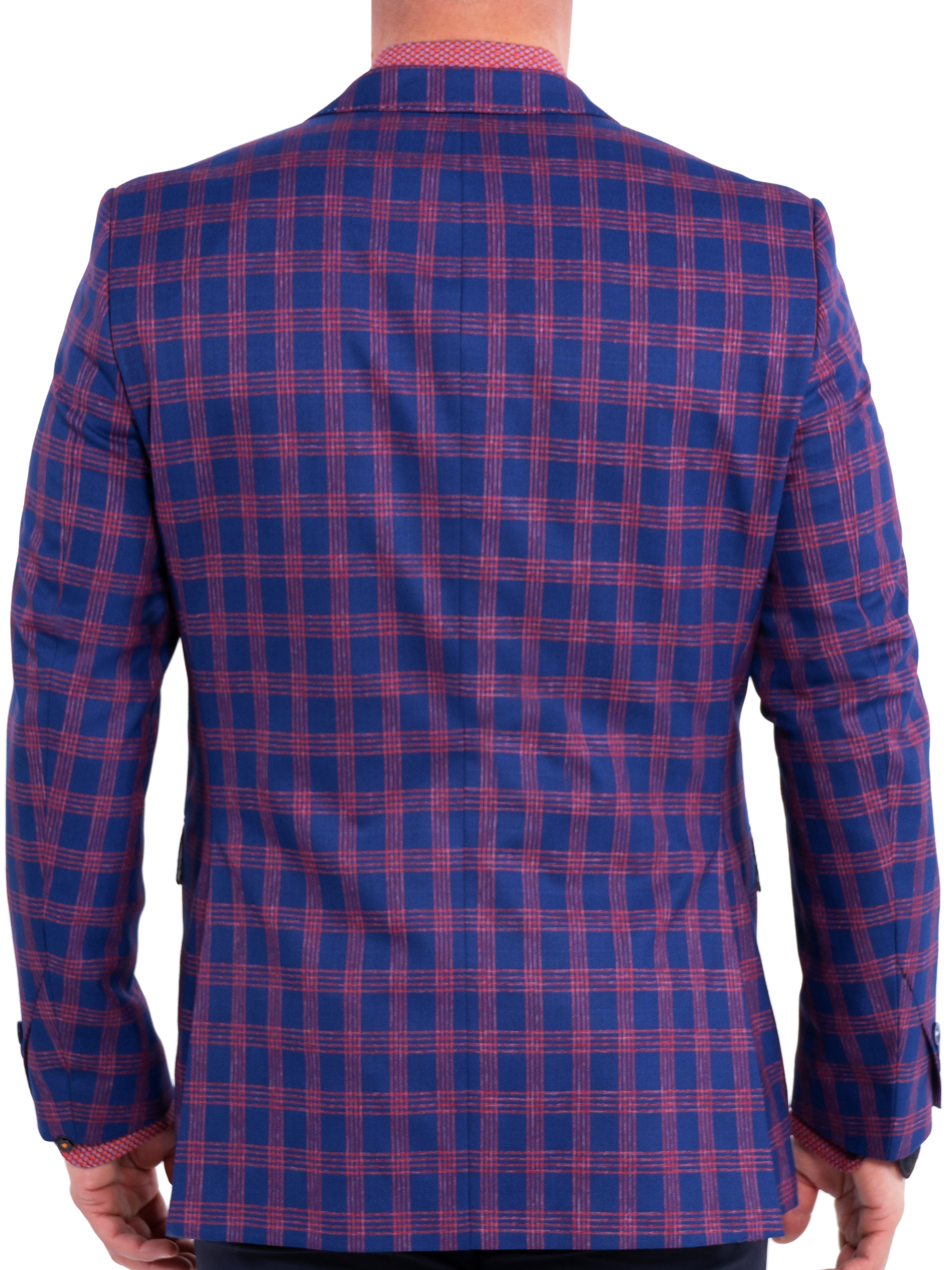 Blazer Bethoven PlaidPink Blue