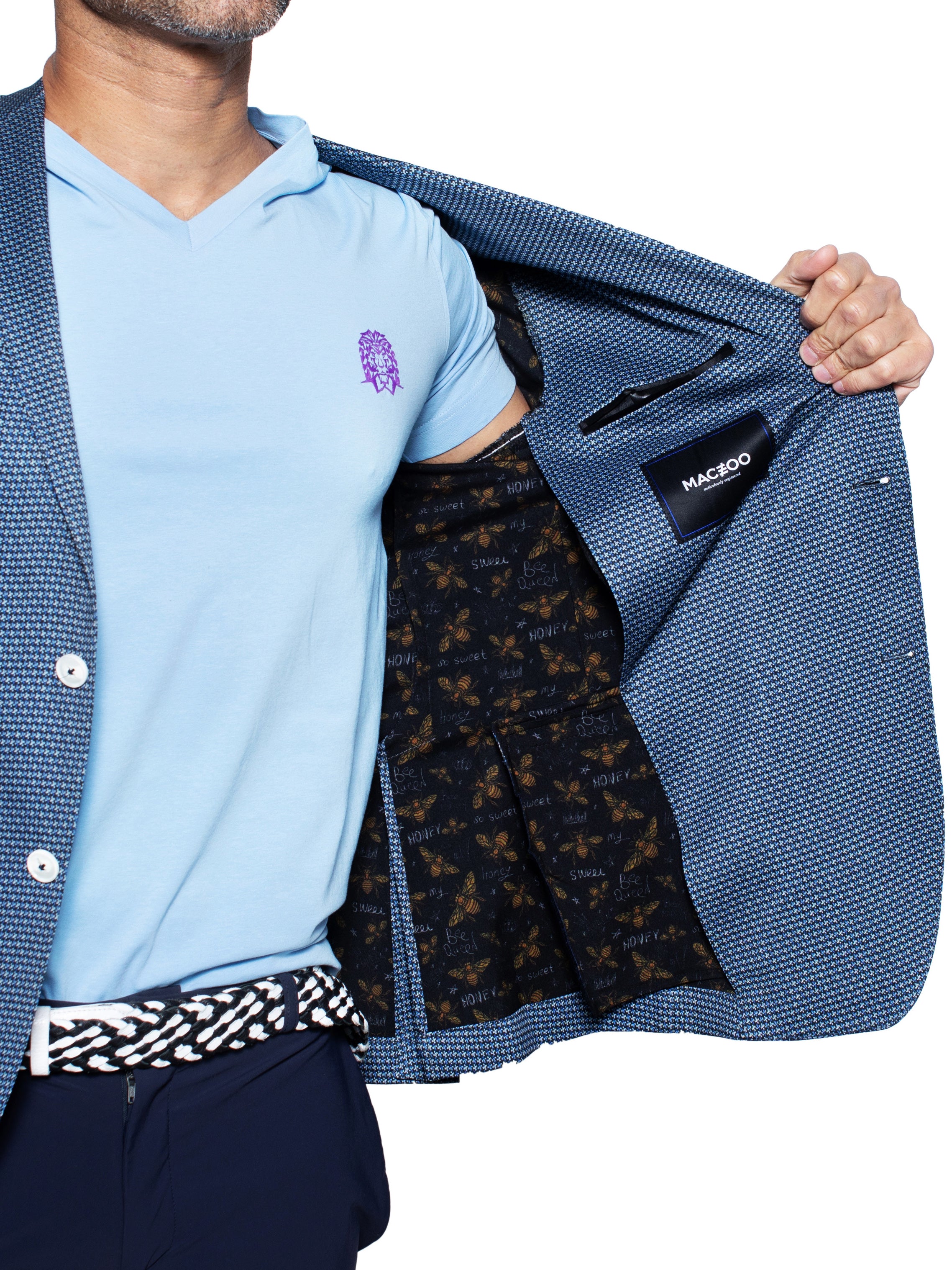Blazer Unconstructed Flower Pink