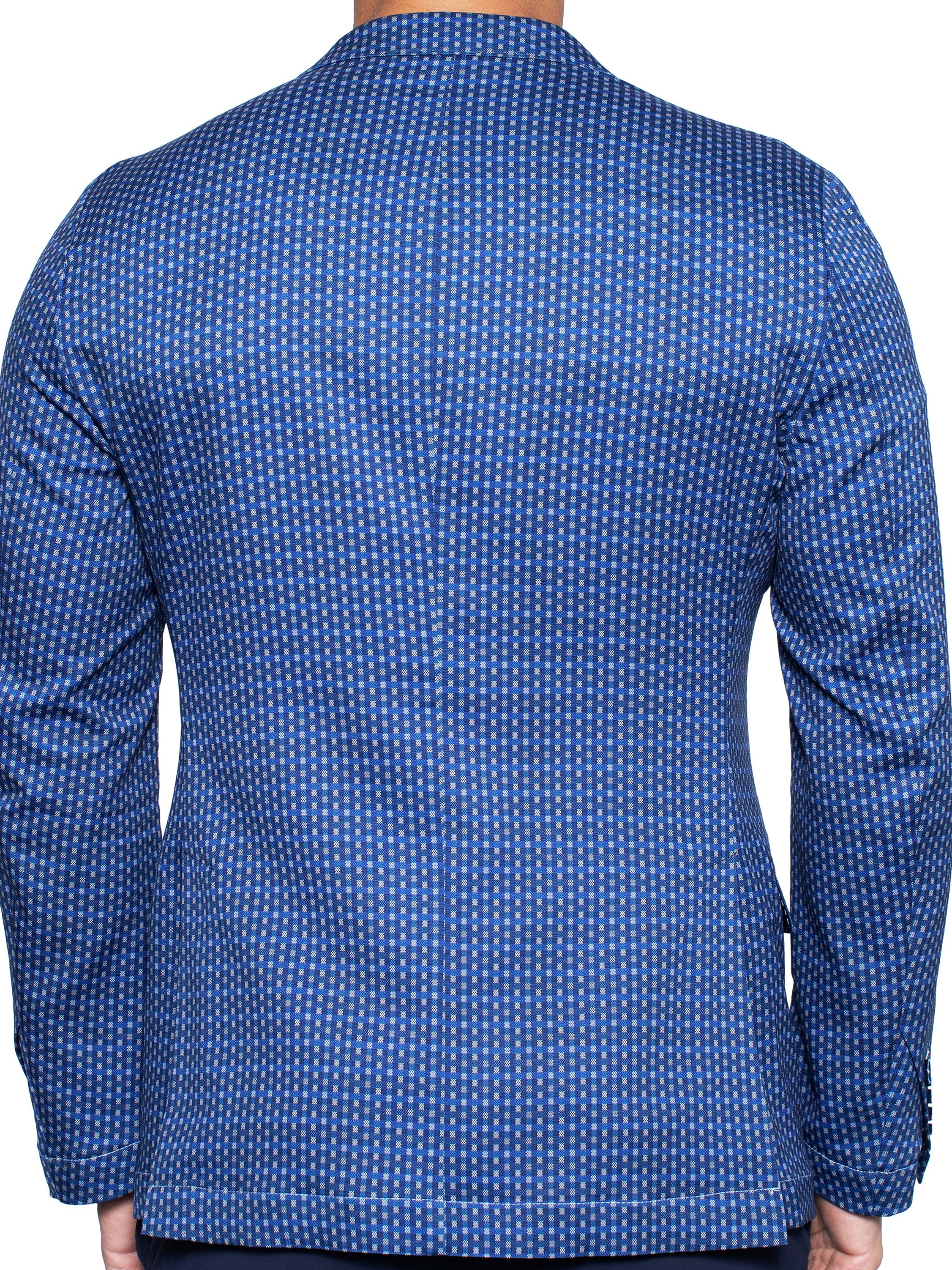 Blazer Unconstructed Square Blue