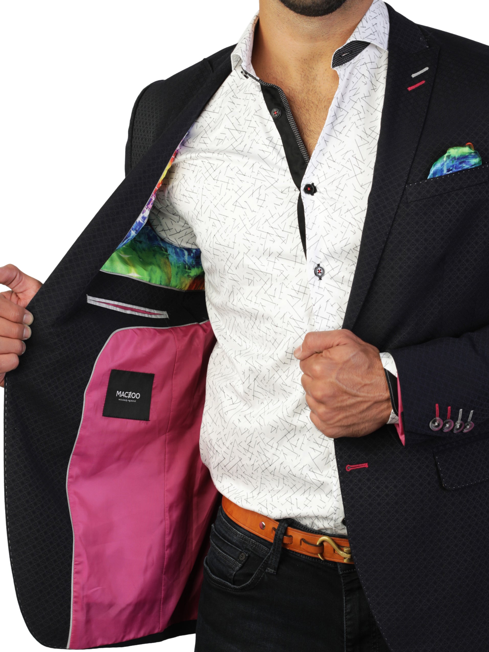 Blazer Descartes Losange Blue