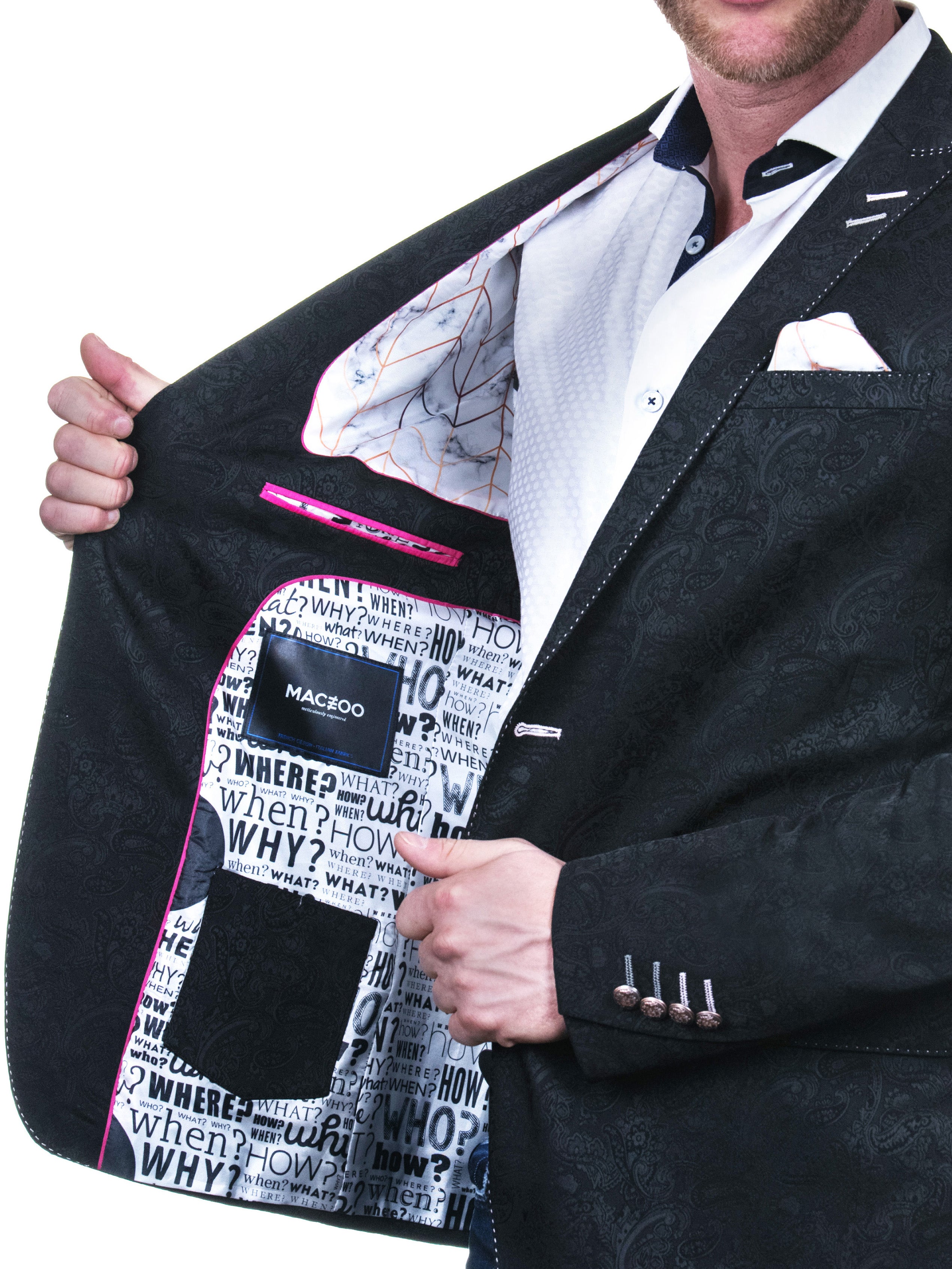 Blazer Descartes SupremePaisleyBlack Black