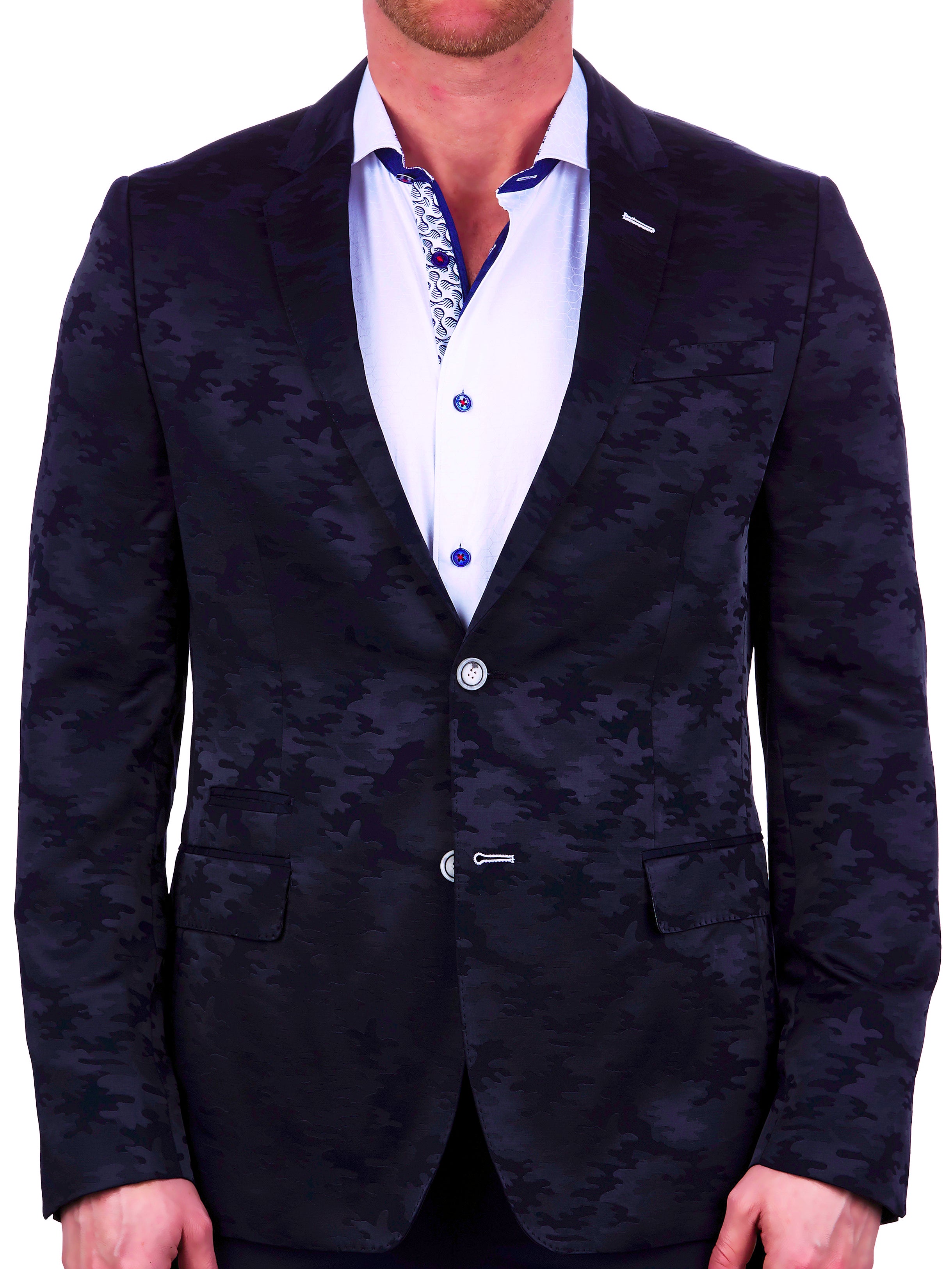 Blazer Socrate Camouflage Blue