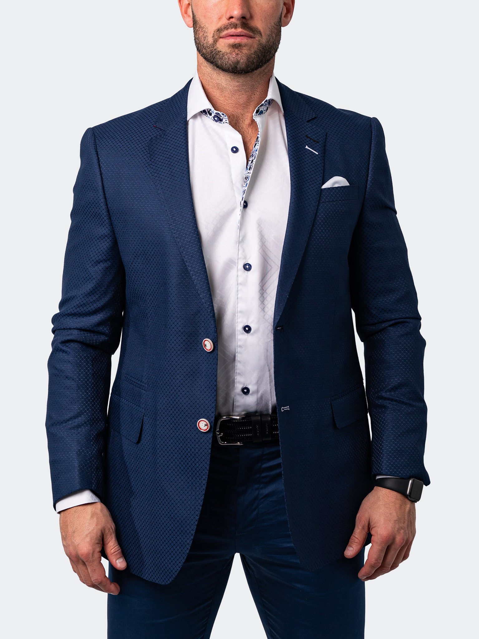 Blazer Socrate Diamond Row Blue