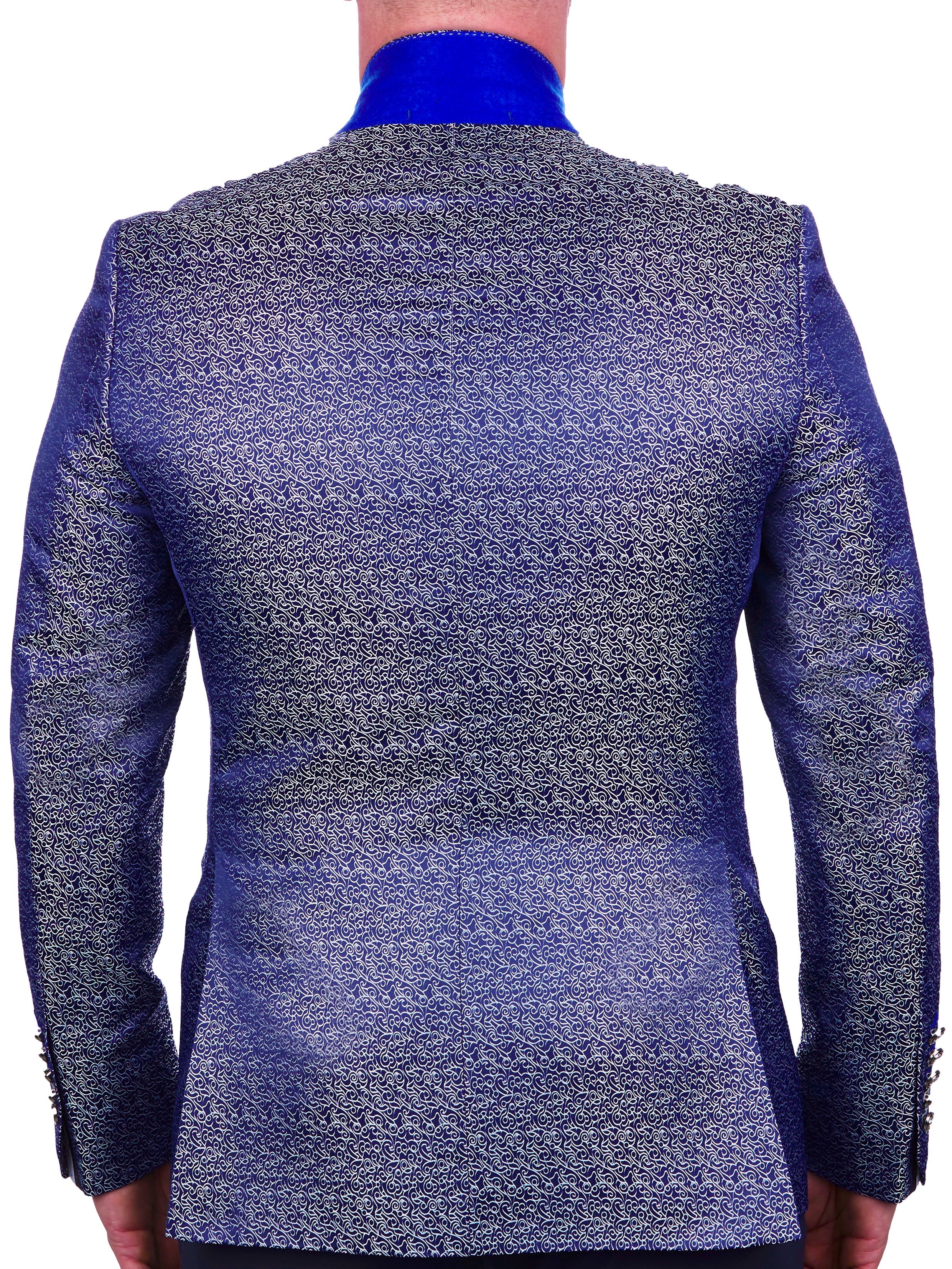 Blazer Socrate Scribble Blue