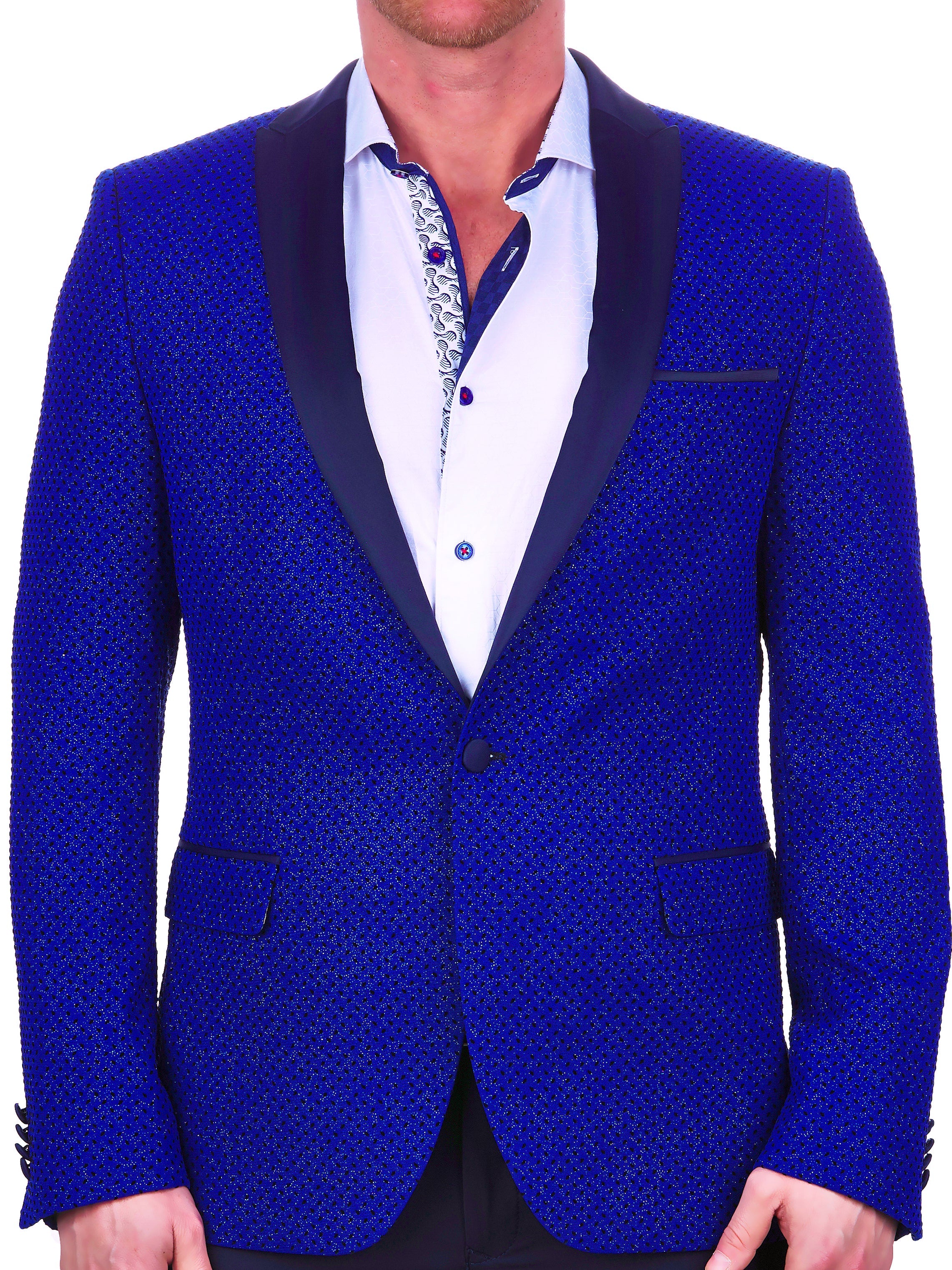 Blazer Tesla Flock dot Blue