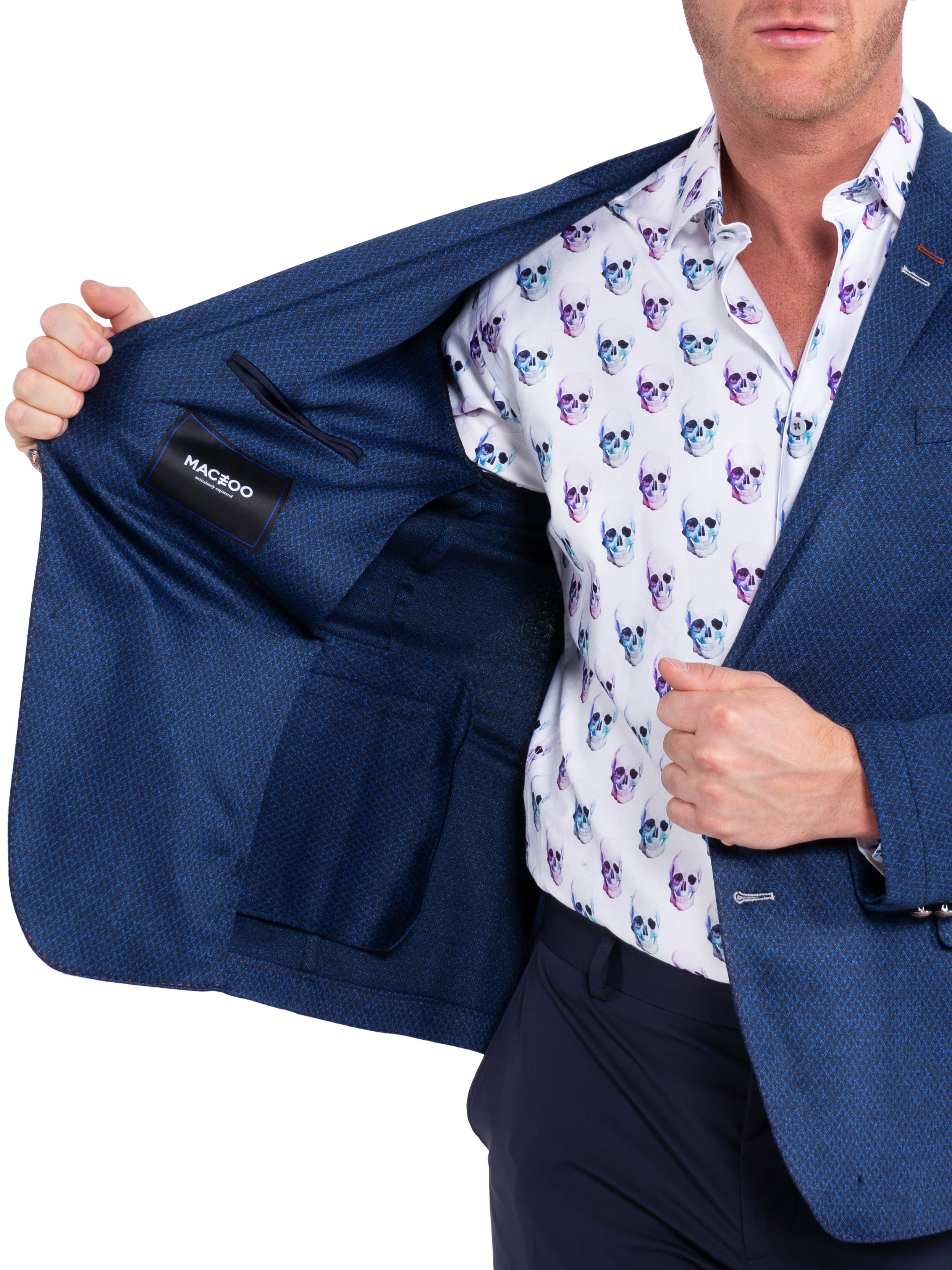 Blazer Unconstructed DiamondStretch Blue