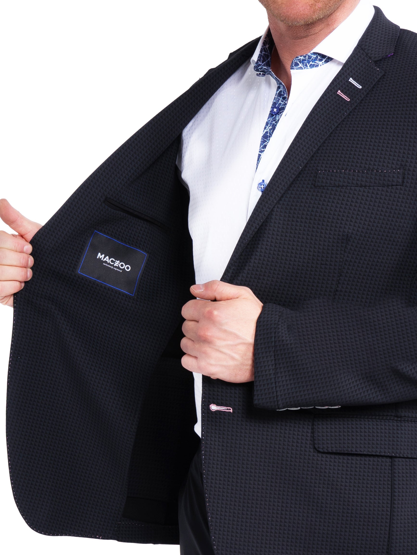 Blazer Unconstructed TriangleStretch Black
