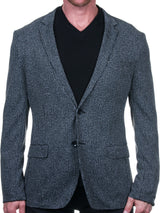 Blazer Unconstructed Check Grey View-2
