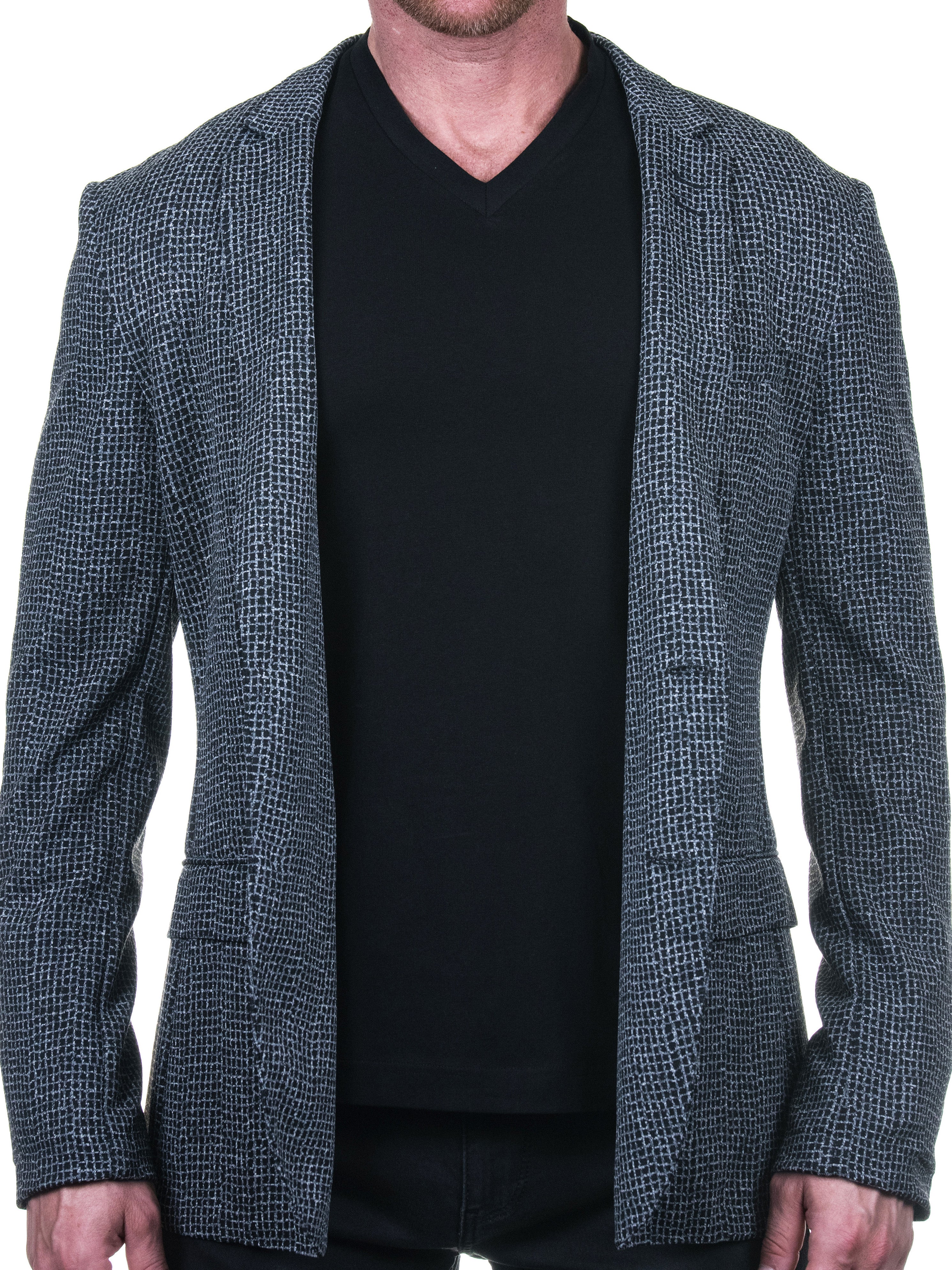 Blazer Unconstructed Check Grey