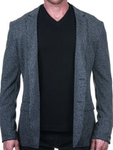 Blazer Unconstructed Check Grey View-4