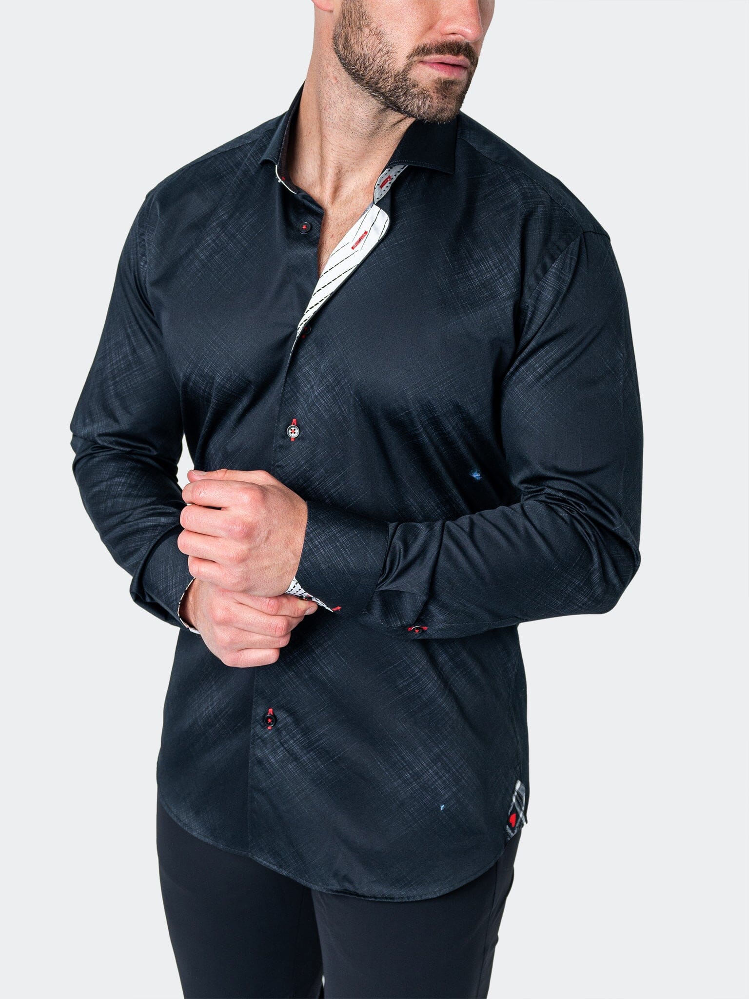 Eins Chambray Black