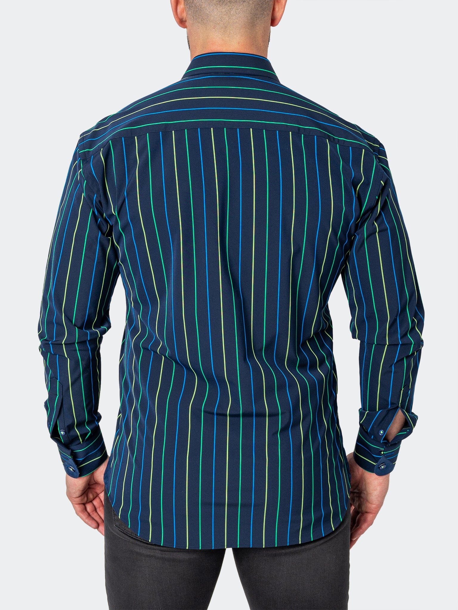 Eins StretchNeonStripe Blue