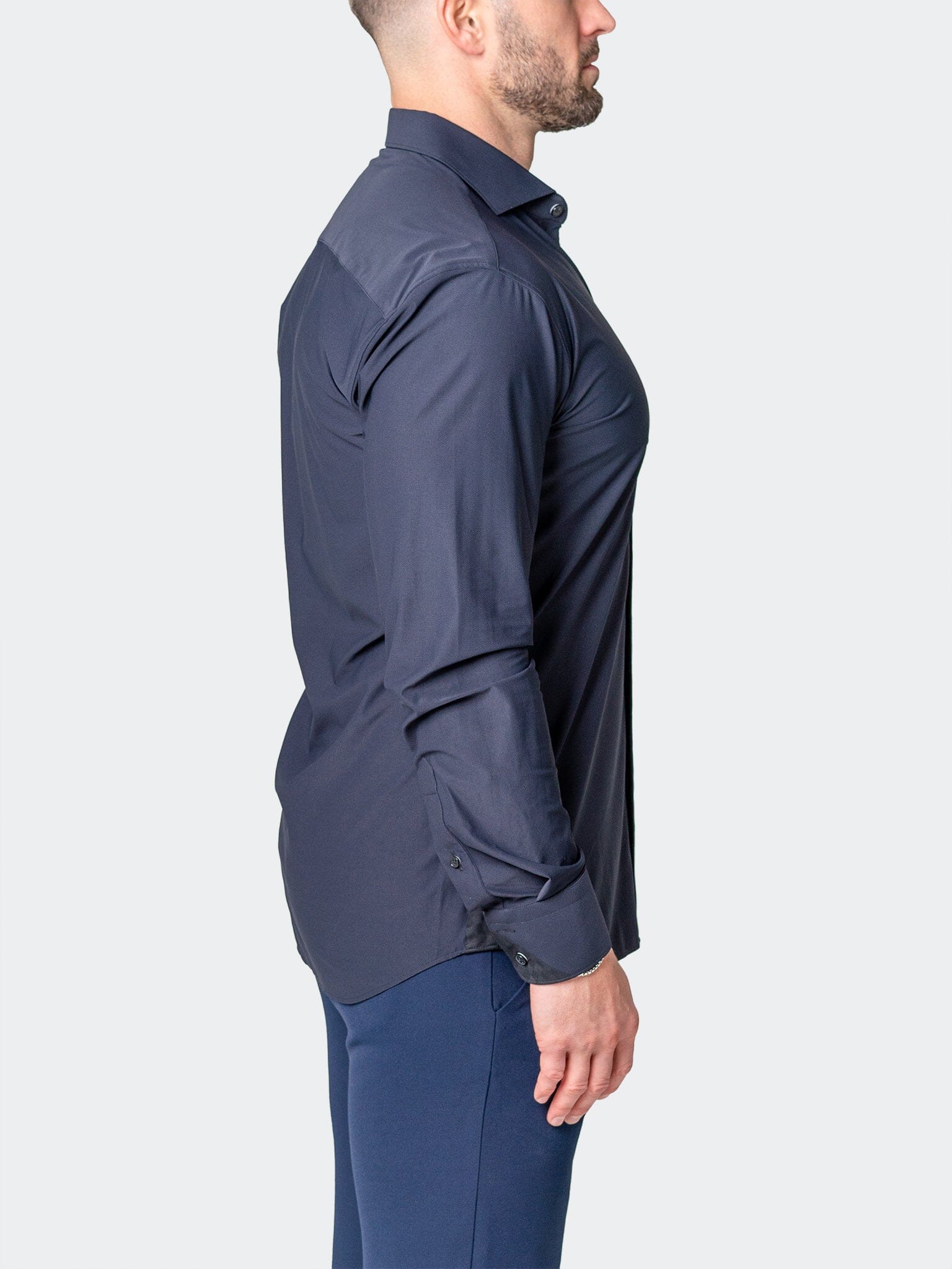 Eins Pur Navy Stretch Shirt