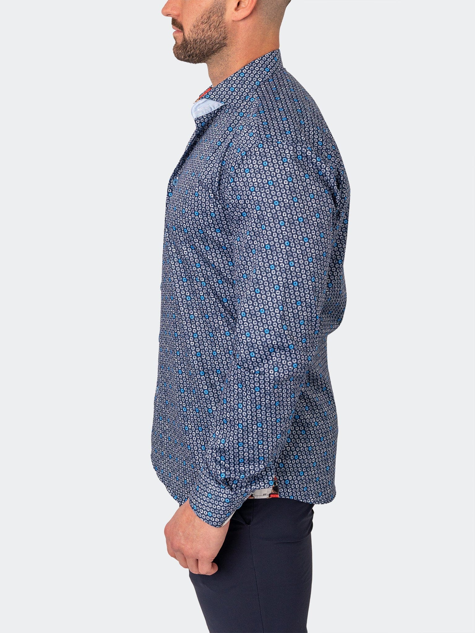 Records Blue Dress Shirt