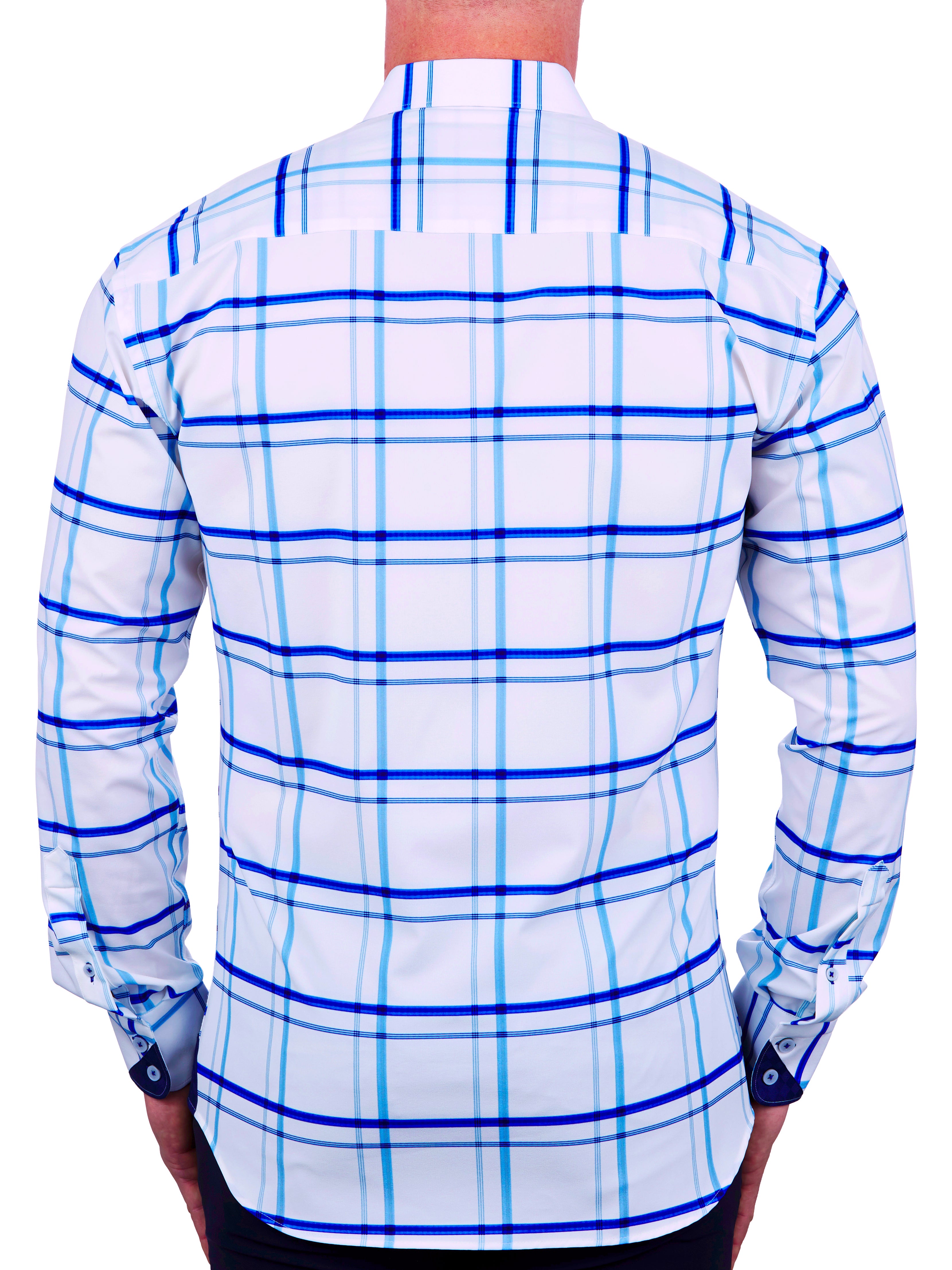 Eins Large plaid White
