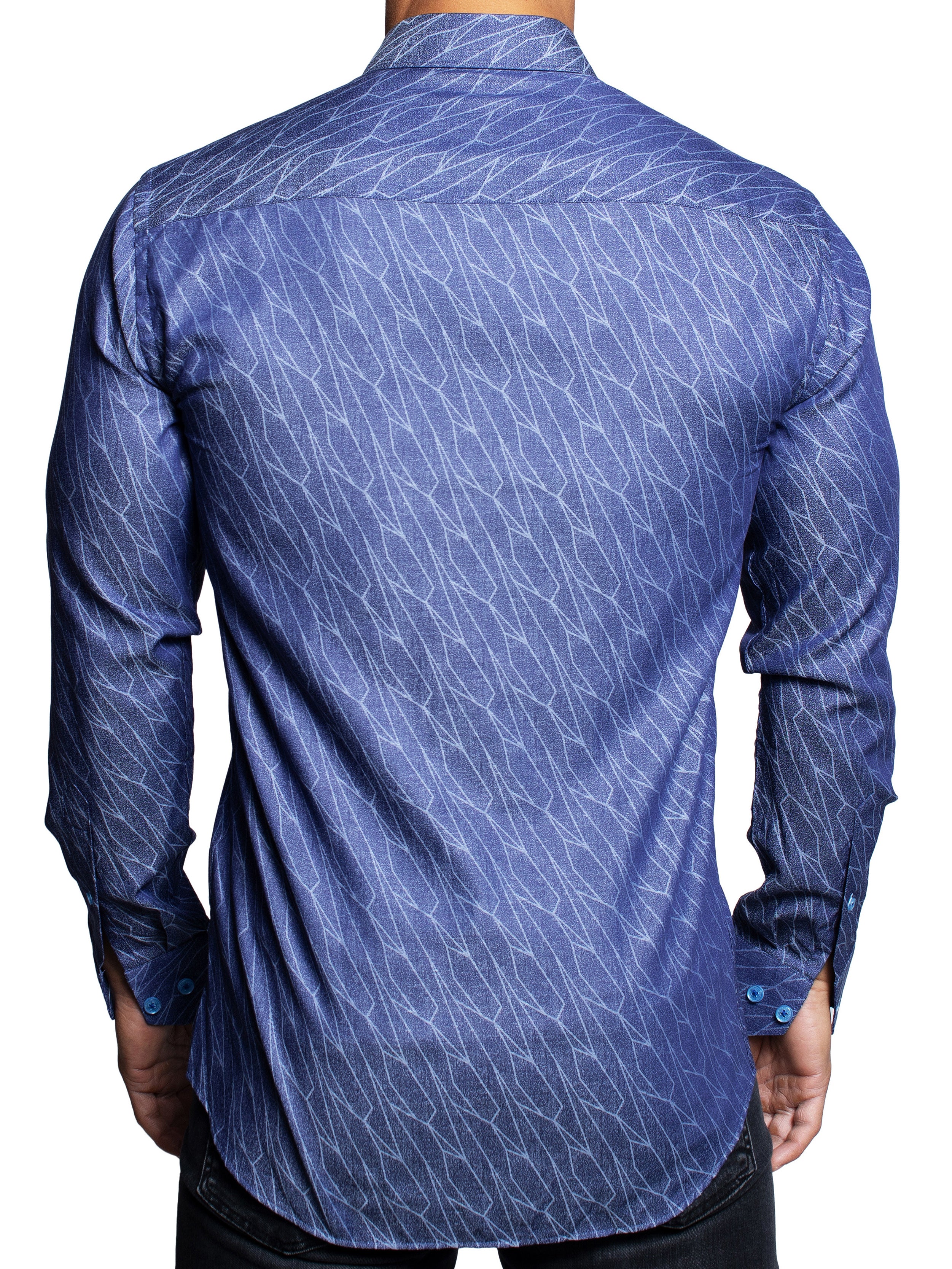 Fibonacci Cracked Blue