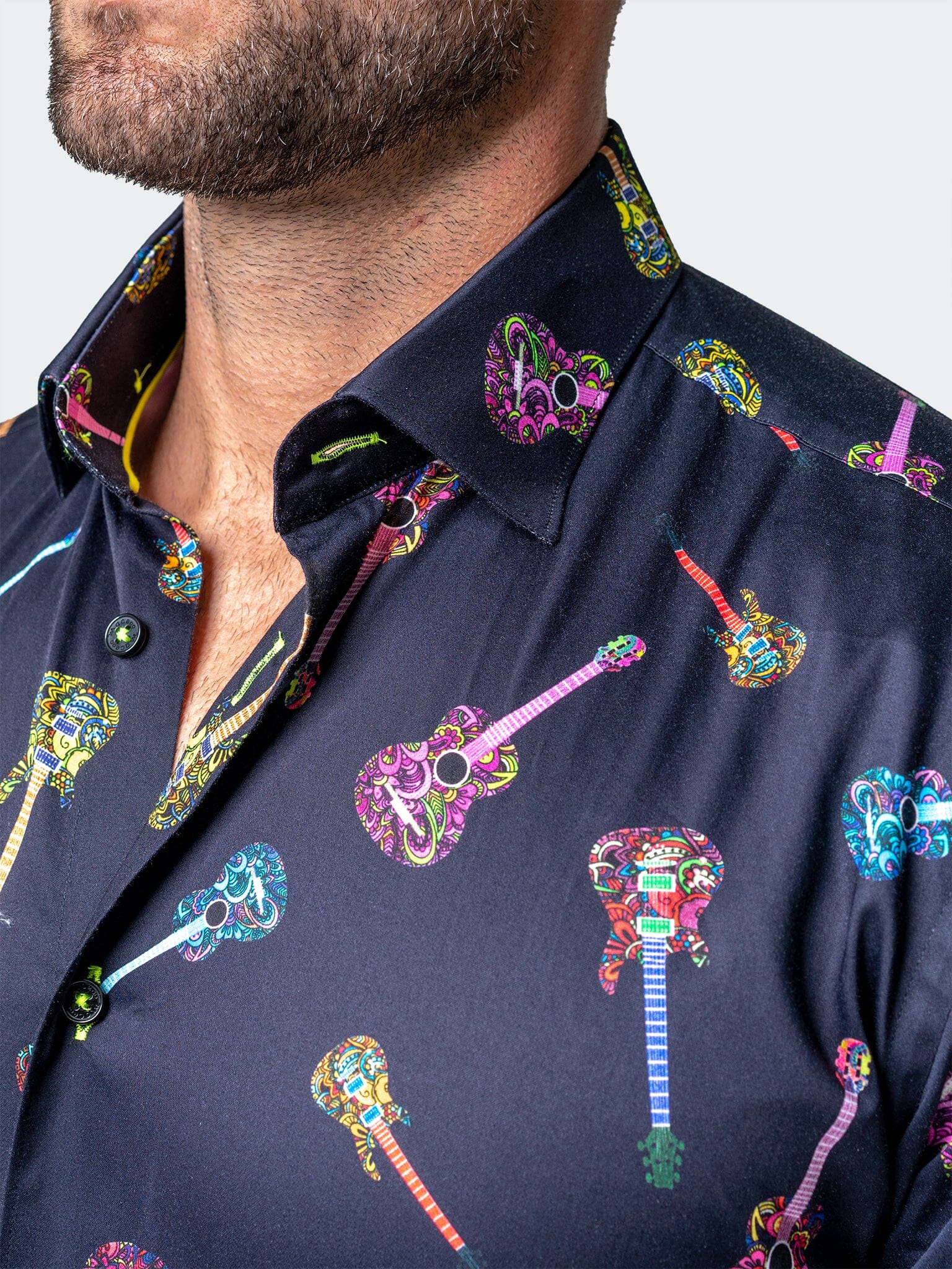 Fibonacci Guitar Black Shirt