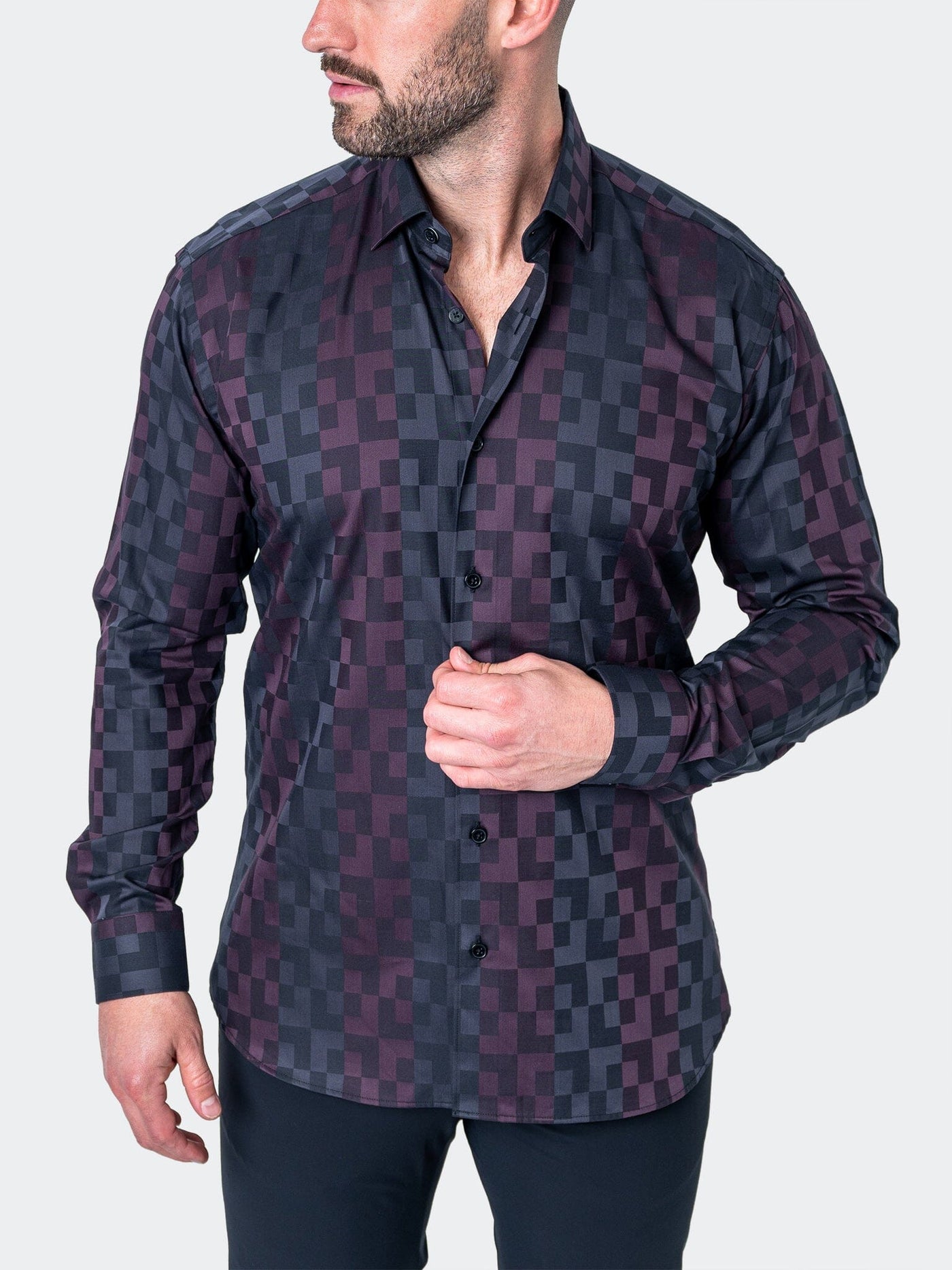 Maceoo Fibonacci skullpaisley purple shirt hot