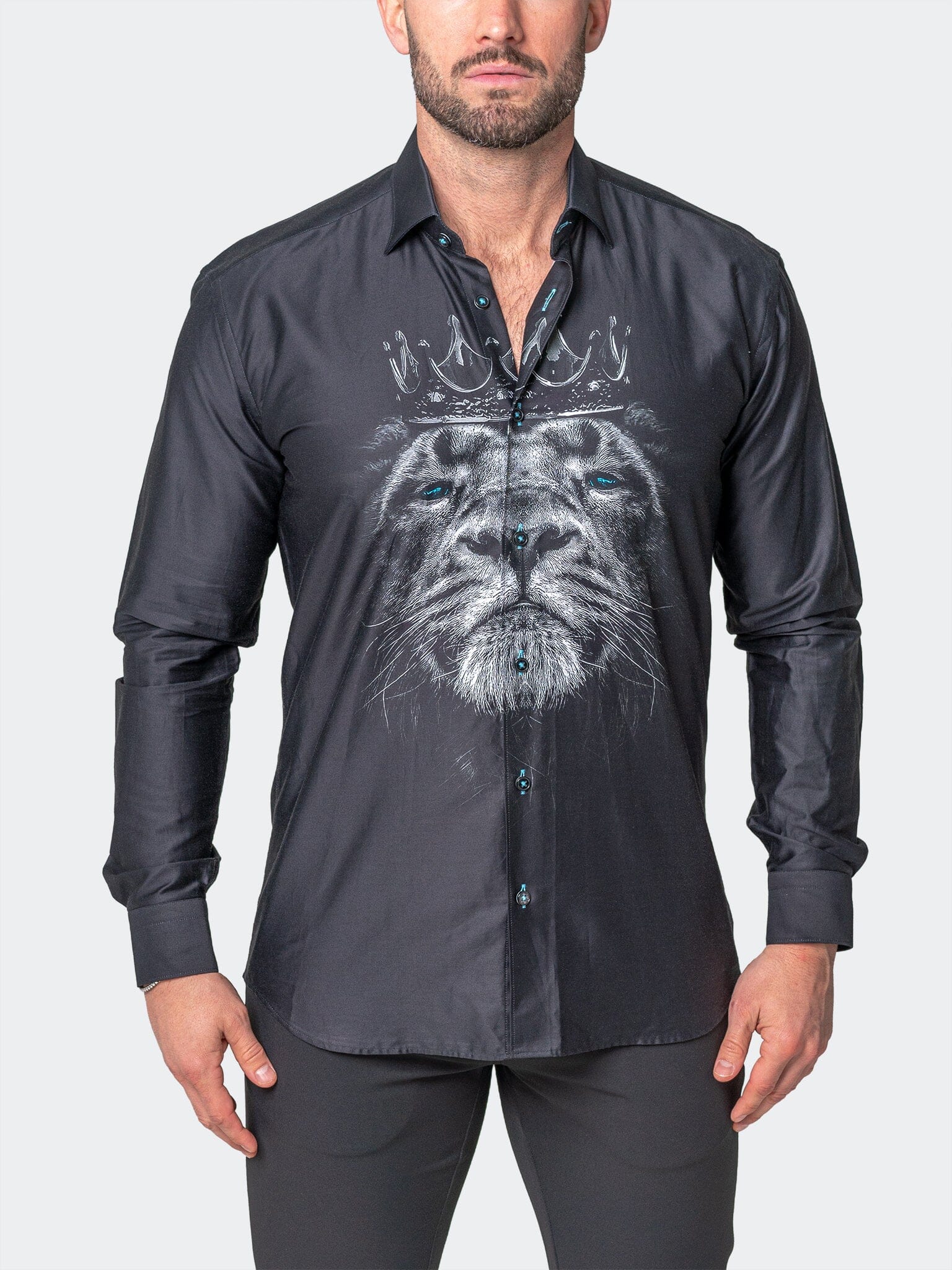 Fibonacci LionCrown Black Shirt