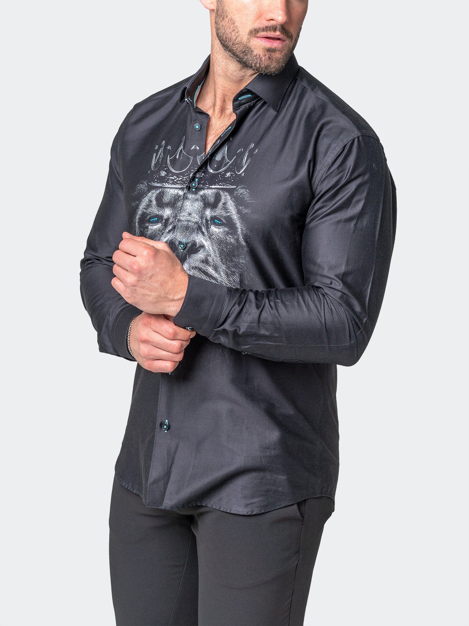 Fibonacci LionCrown Black Shirt