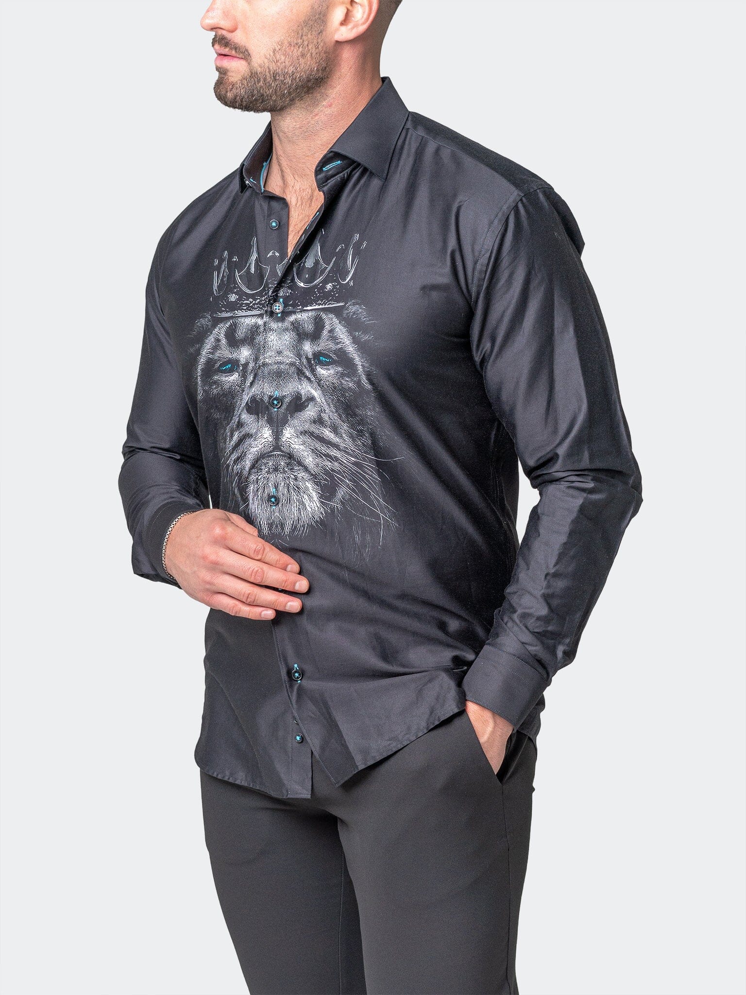 Fibonacci LionCrown Black Shirt