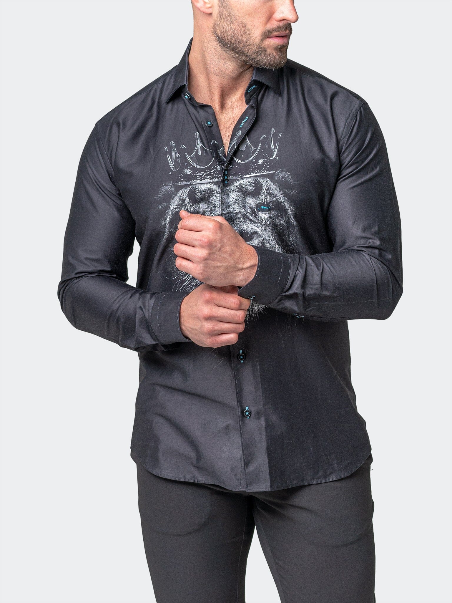 Fibonacci LionCrown Black Shirt