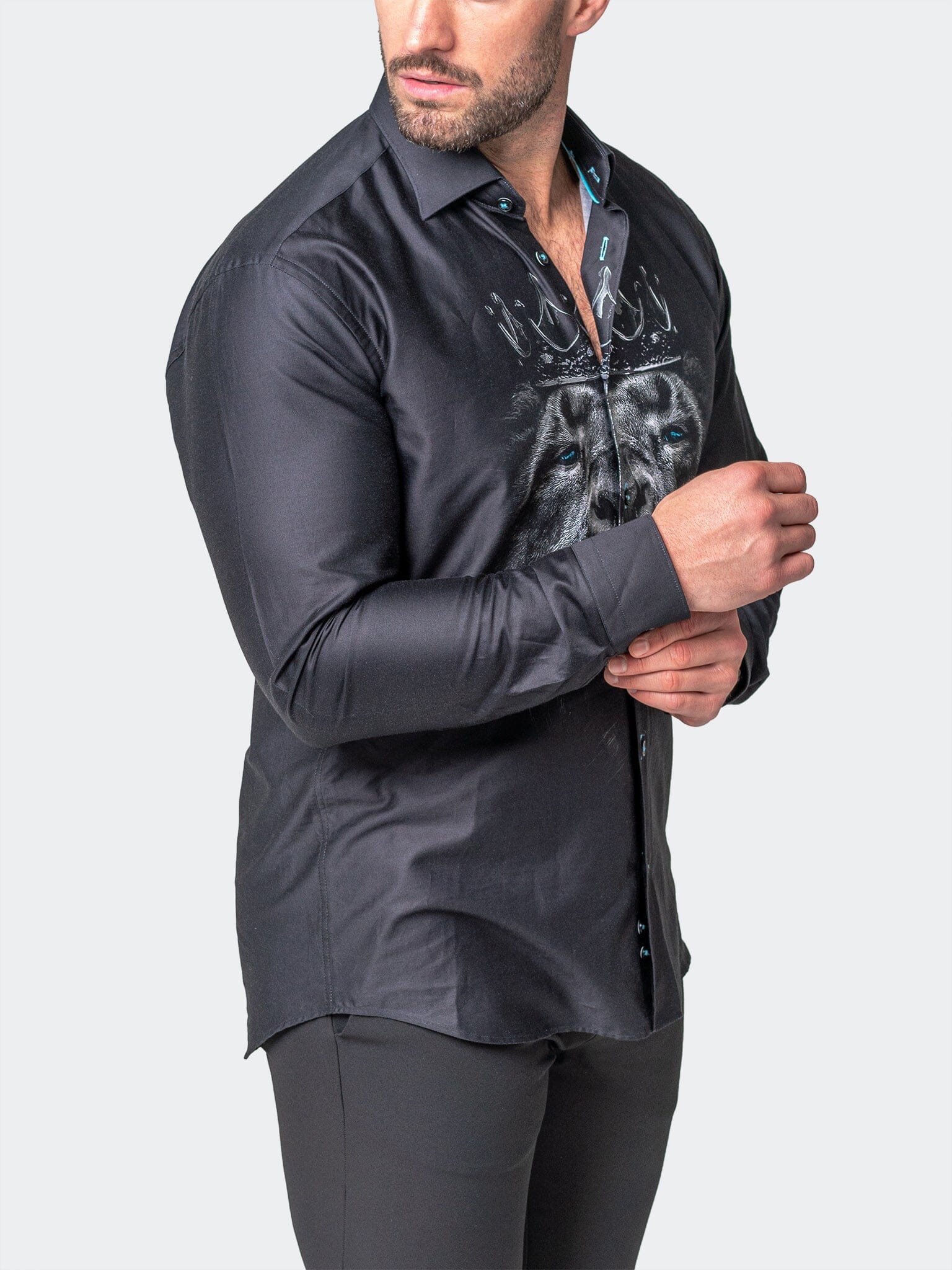 Fibonacci LionCrown Black Shirt